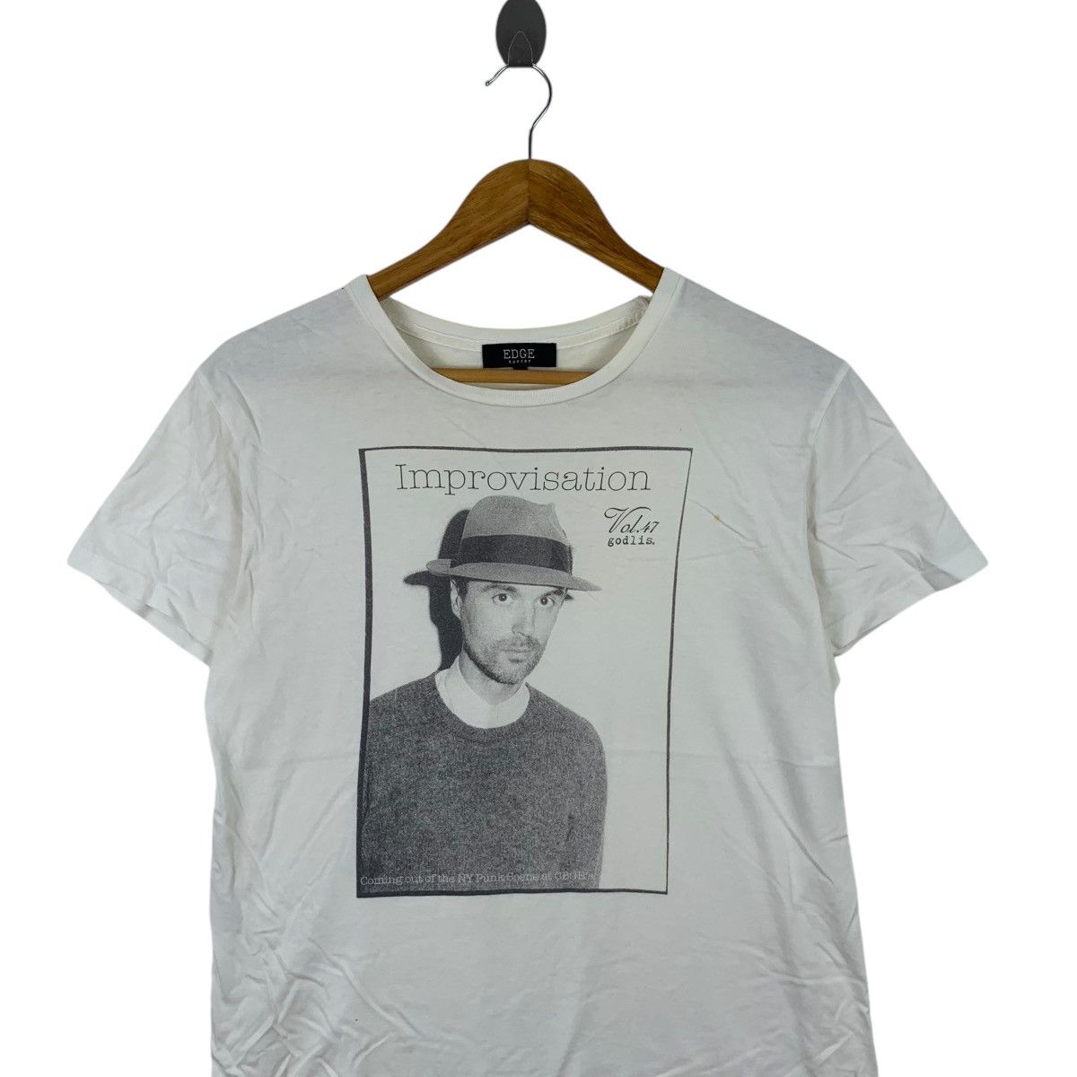 Vintage DAVID GODLIS PHOTOGRAPHY NY Punk CBGB Rupert Tee Shirt Top Size M / US 6-8 / IT 42-44 - 2 Thumbnail