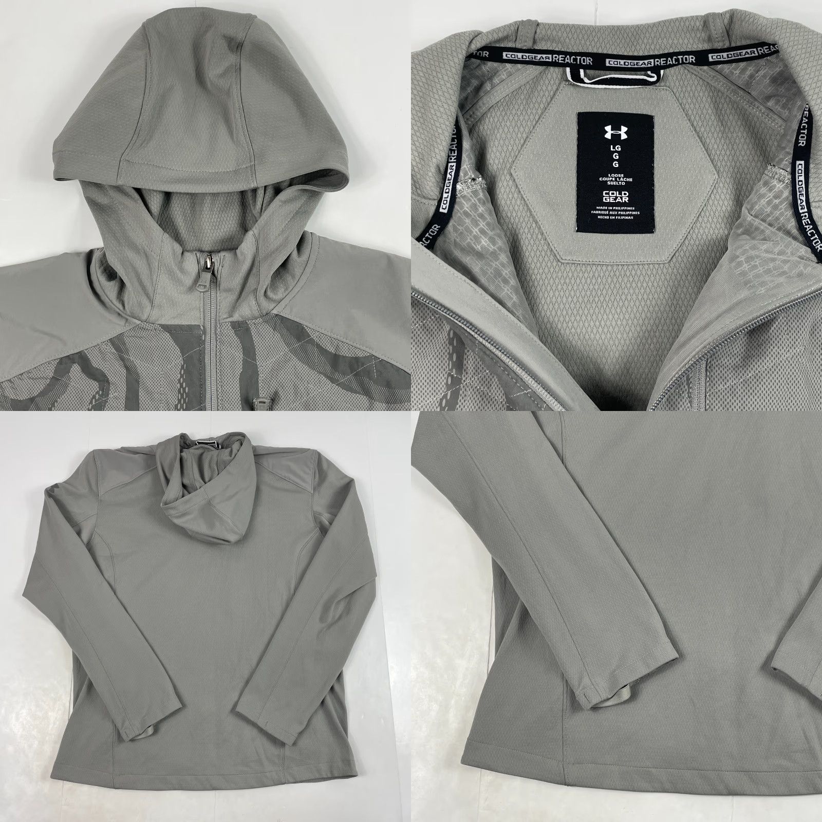 Under Armour VINTAGE Under Armour Hoodie Mens L Gray ColdGear Reactor Camouflage Full Zip Hiking Size US L / EU 52-54 / 3 - 8 Thumbnail