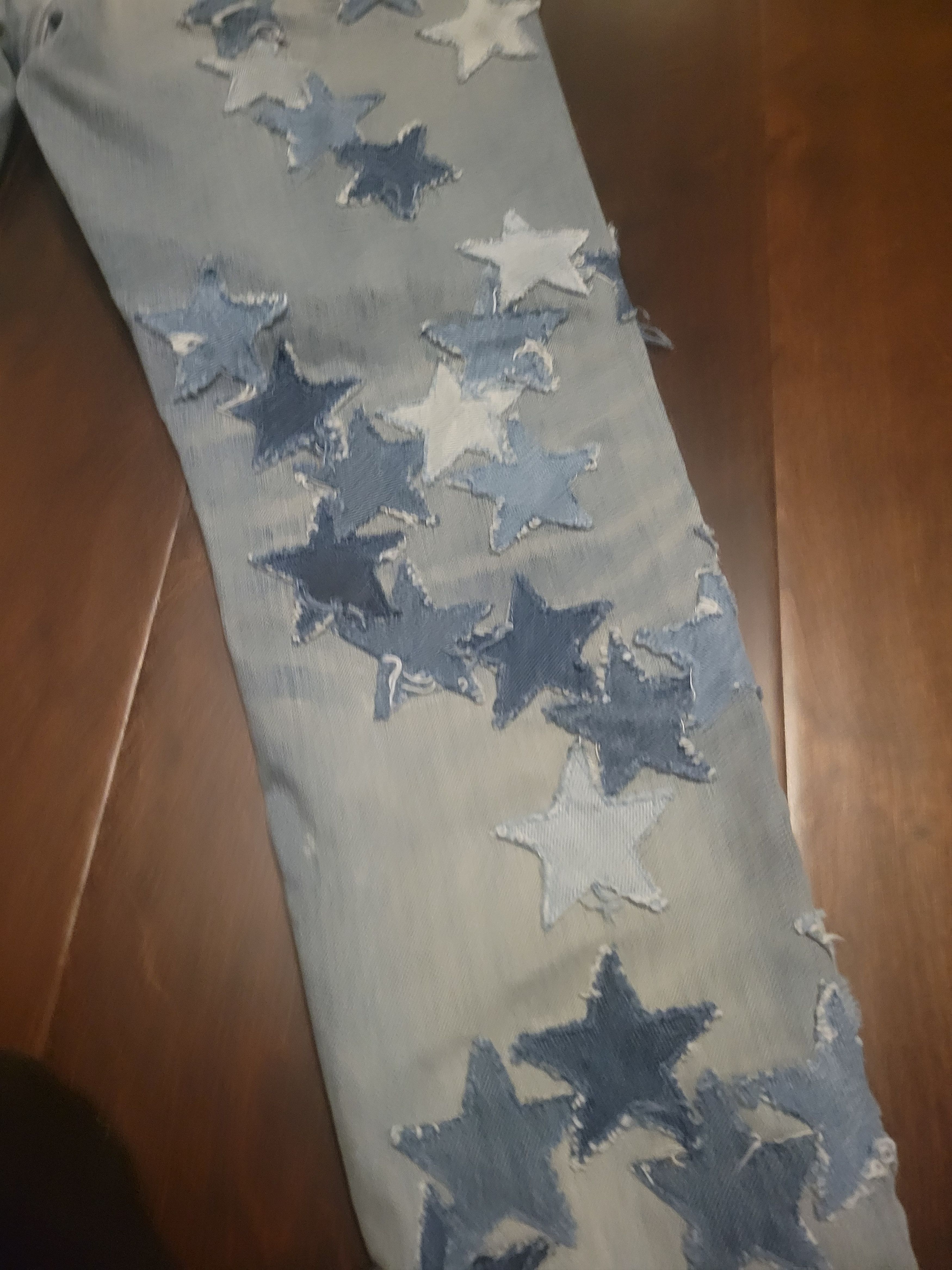 Amiri Amiri Chemist Denim Blue White Patch Blue Jeans Sz 36 Size US 36 / EU 52 - 4 Thumbnail