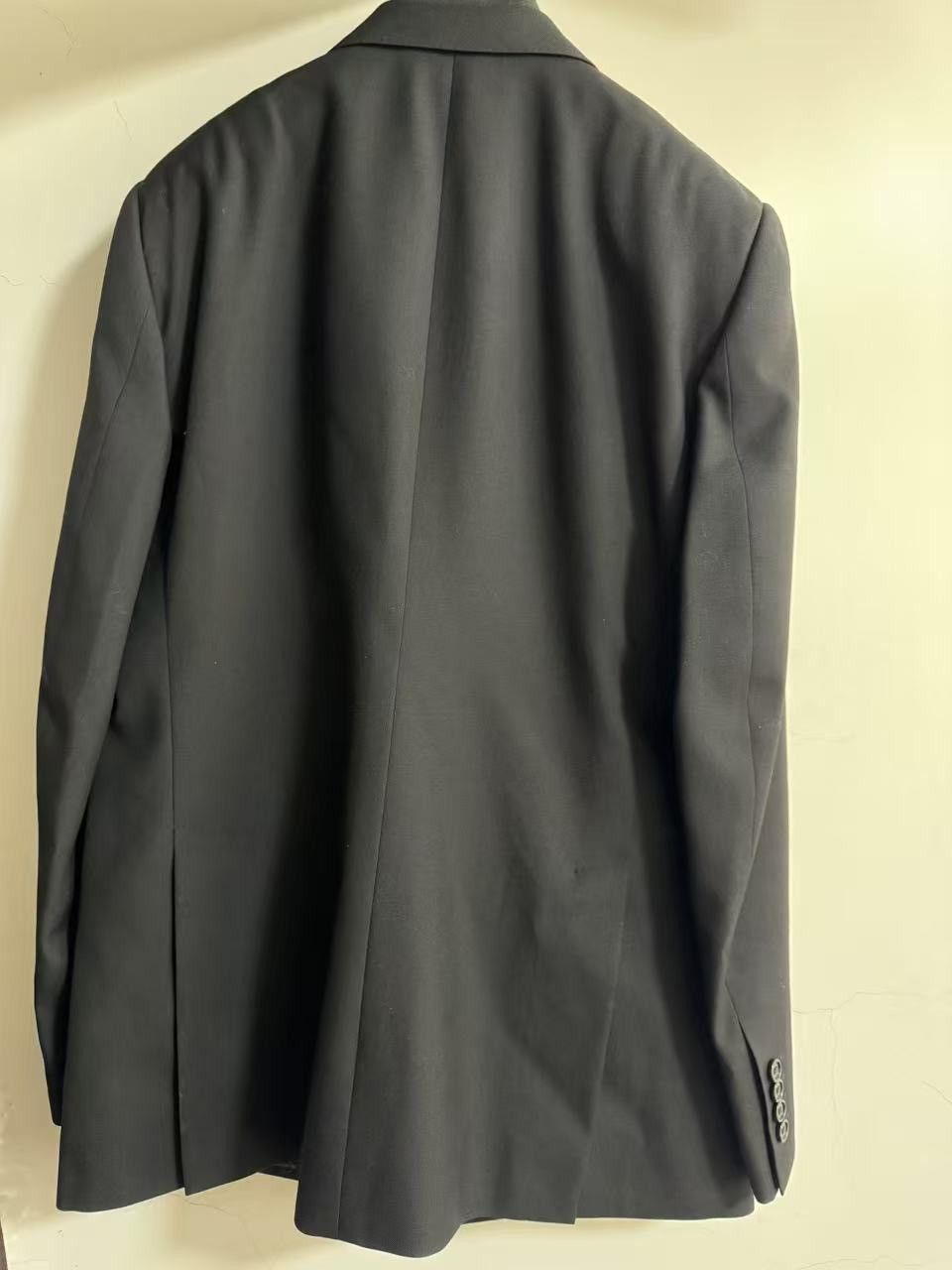 Celine × Hedi Slimane SS20 Runway Double Breasted Gabardine Wool Jacket sz52 Size 52S - 3 Thumbnail