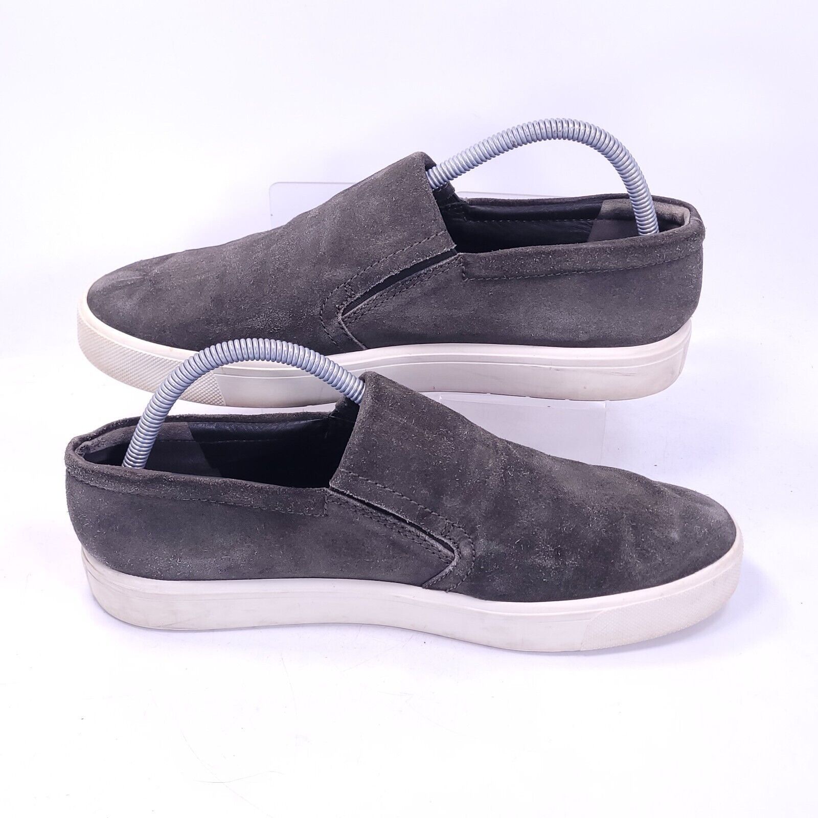 Vince Vince Slip On Suede Loafer Shoe Womens Size 10 Gray White Size US 10 / IT 40 - 5 Thumbnail