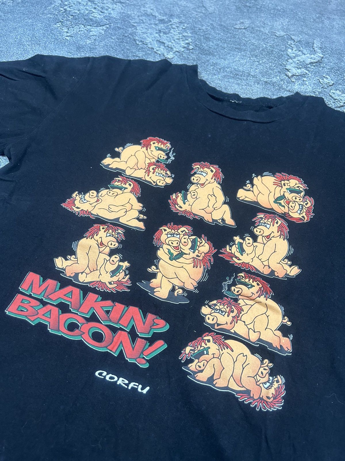 Vintage Vintage Humor Sex Kamasutra Makin Bacon T Shirt Tee Y2K 90s Size US S / EU 44-46 / 1 - 2 Thumbnail