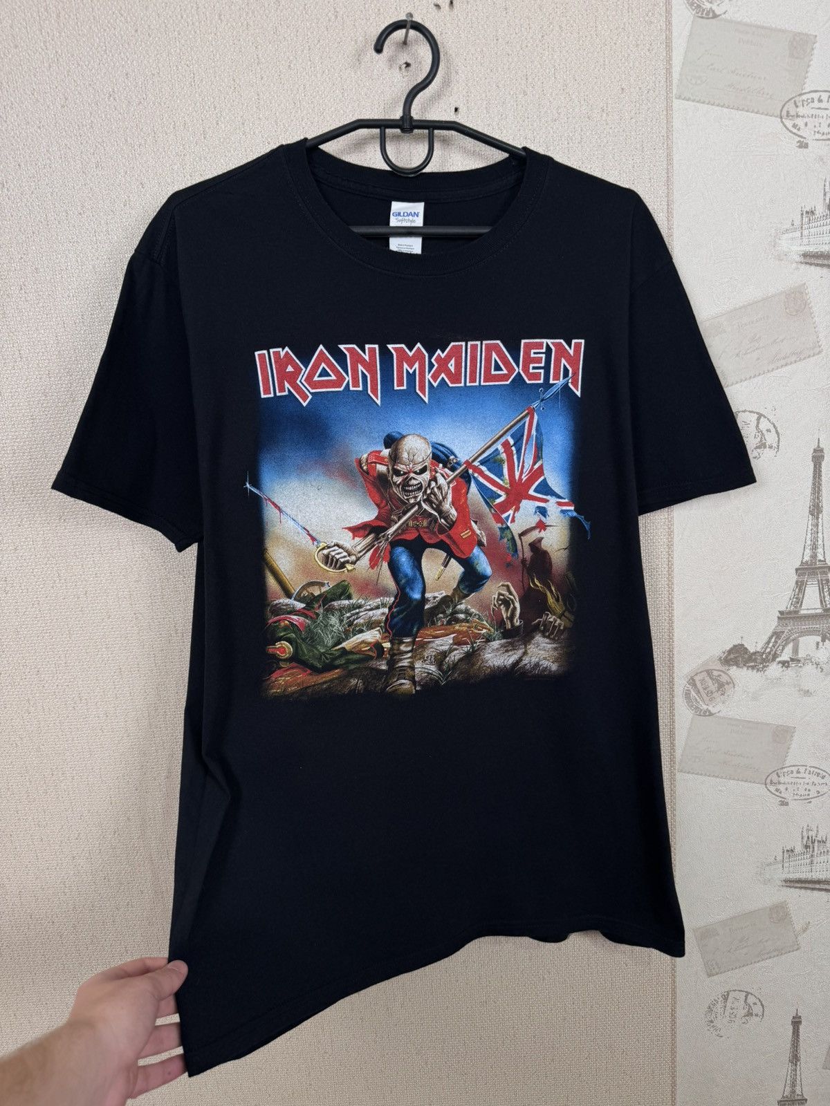 Other Vintage Iron Maiden T shirt The Trooper Metal Rock Band Sz L Size US L / EU 52-54 / 3 - 11 Thumbnail