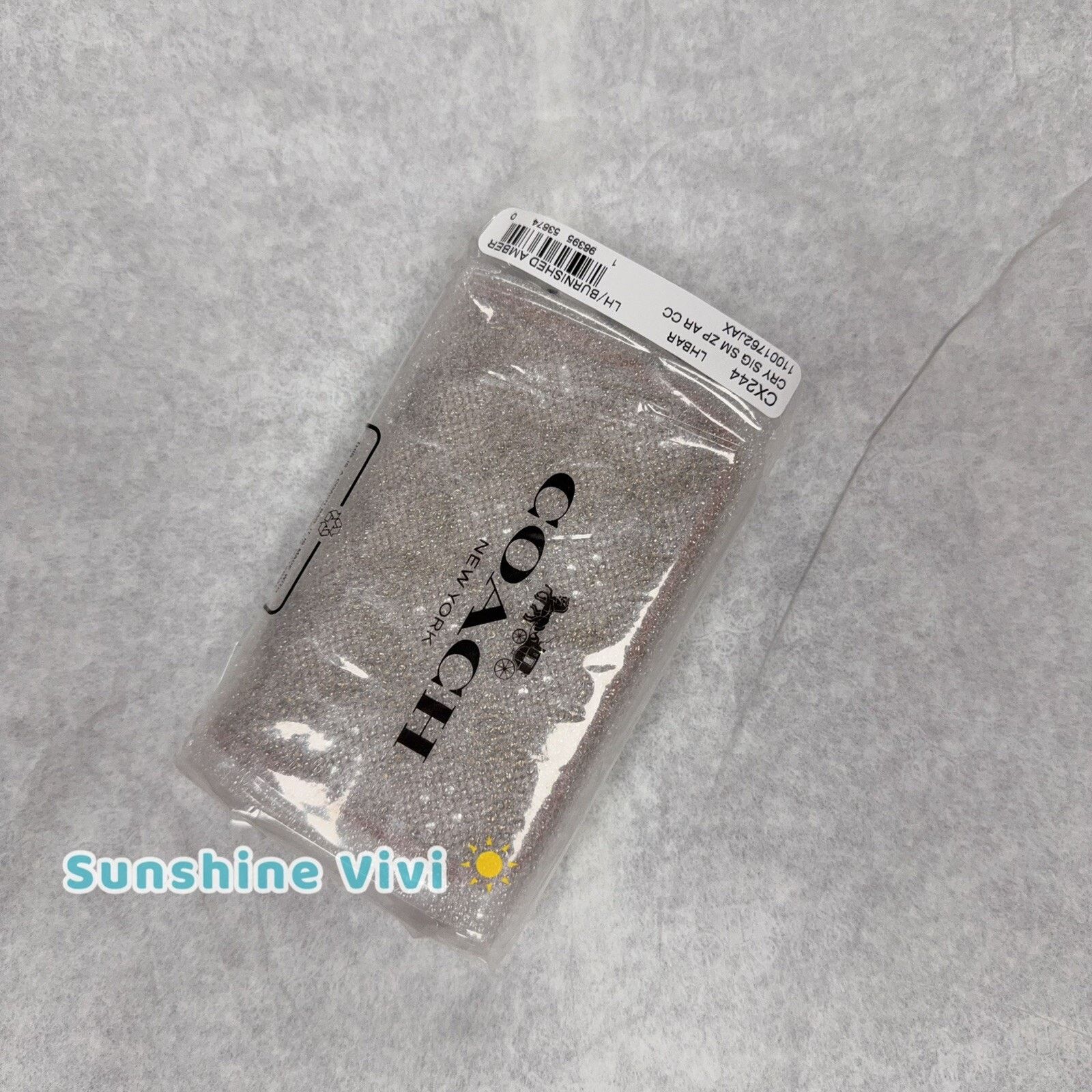 Coach NWT Coach Essential Small Zip Around Crystal Wallet CX244 Size ONE SIZE - 5 Thumbnail