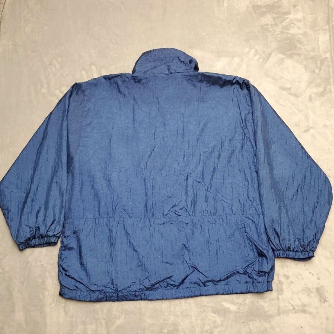 Vintage VINTAGE Active Stuff Jacket Mens 2XL Windbreaker Nylon Crest Patch 90s Coat Blue 2XL Mens Windbreaker Jacket Size US XXL / EU 58 / 5 - 7 Thumbnail
