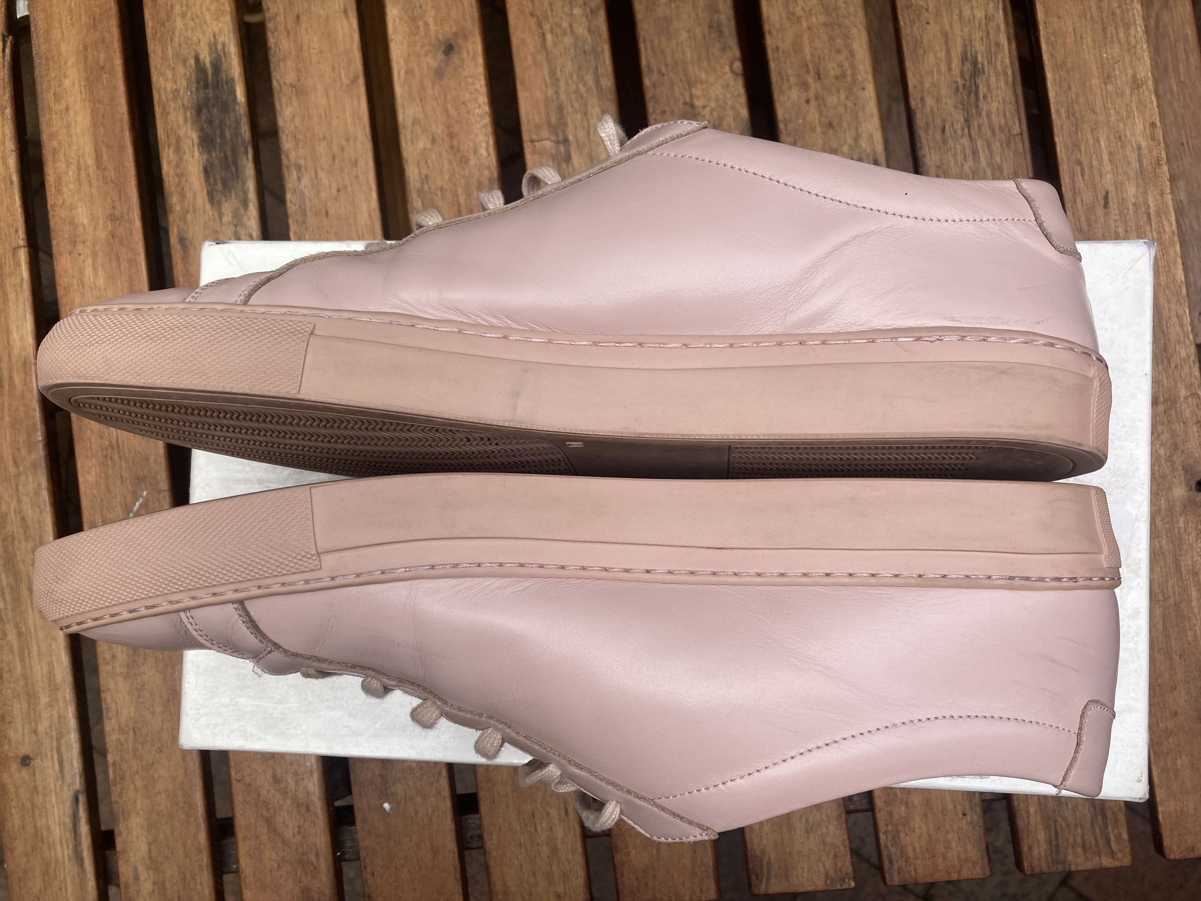 Common Projects Low Top Achilles Blush Pink Size US 12.5 / EU 45-46 - 3 Thumbnail