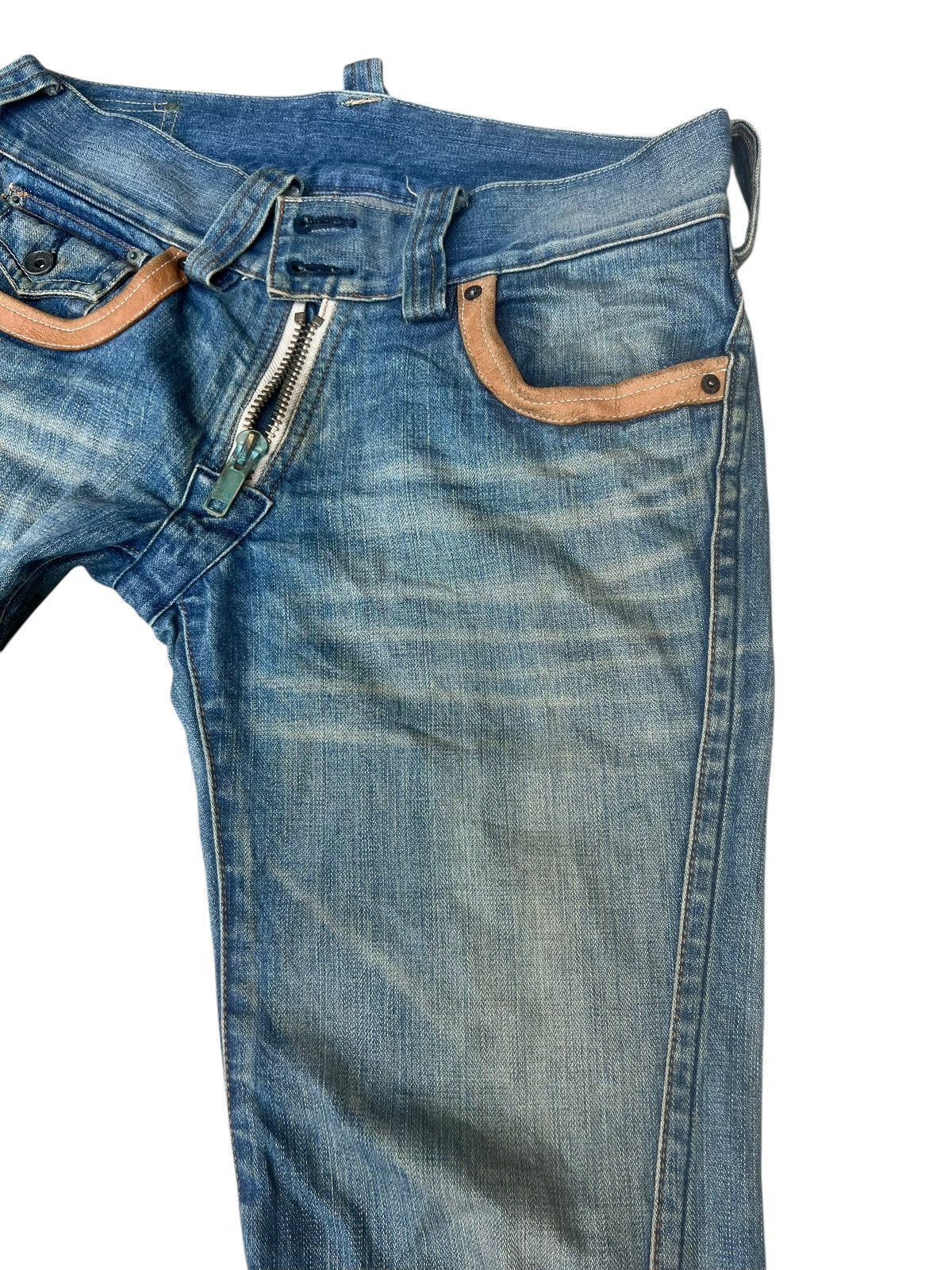 BUFFALO BOBS Vintage Buffalo Jeans Distress Dirty Mud Denim Bootcut Jeans Size US 31 - 9 Thumbnail