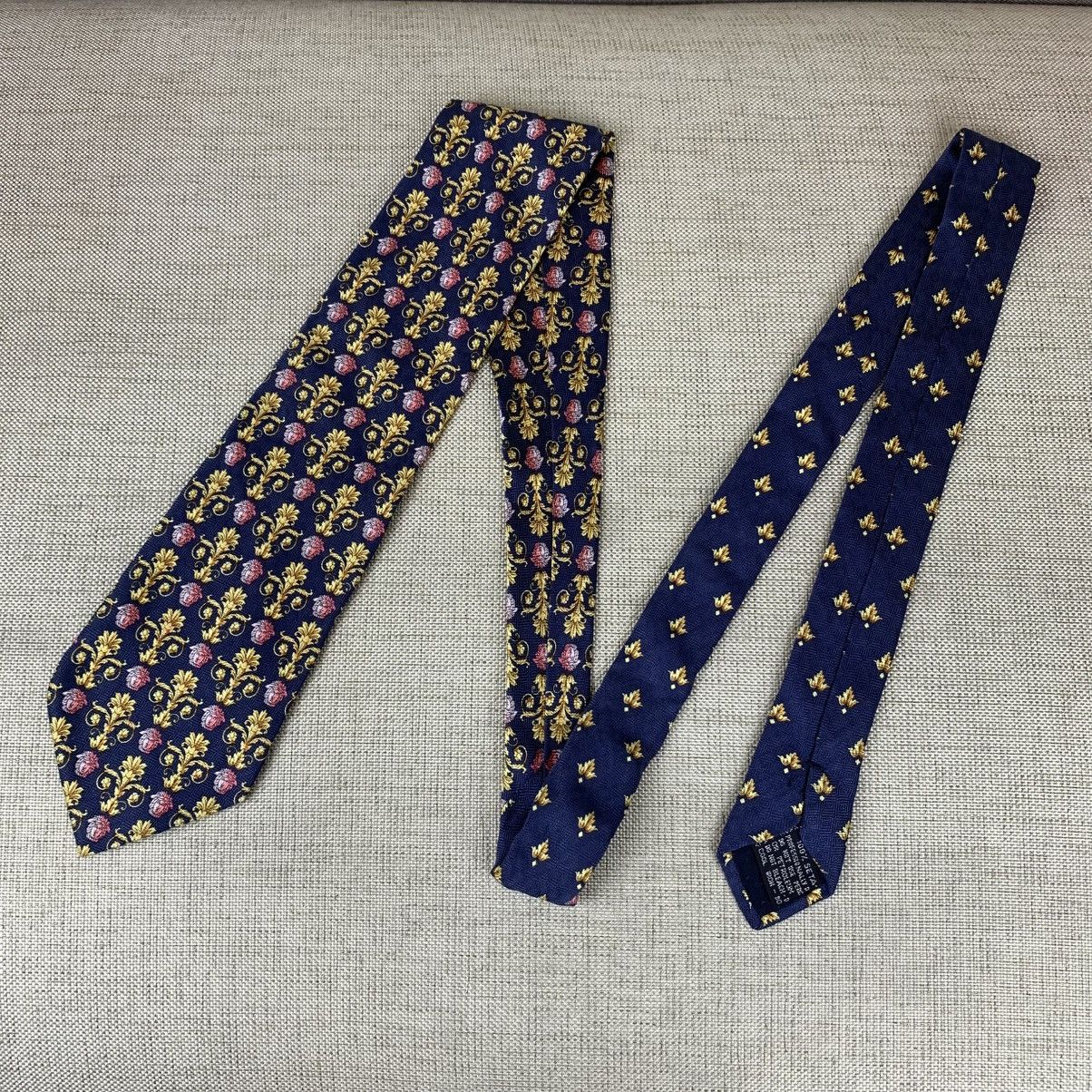 Versace × Vintage Gianni Versace Vintage Baroque Golden Silk Tie Caravate Size ONE SIZE - 1 Thumbnail