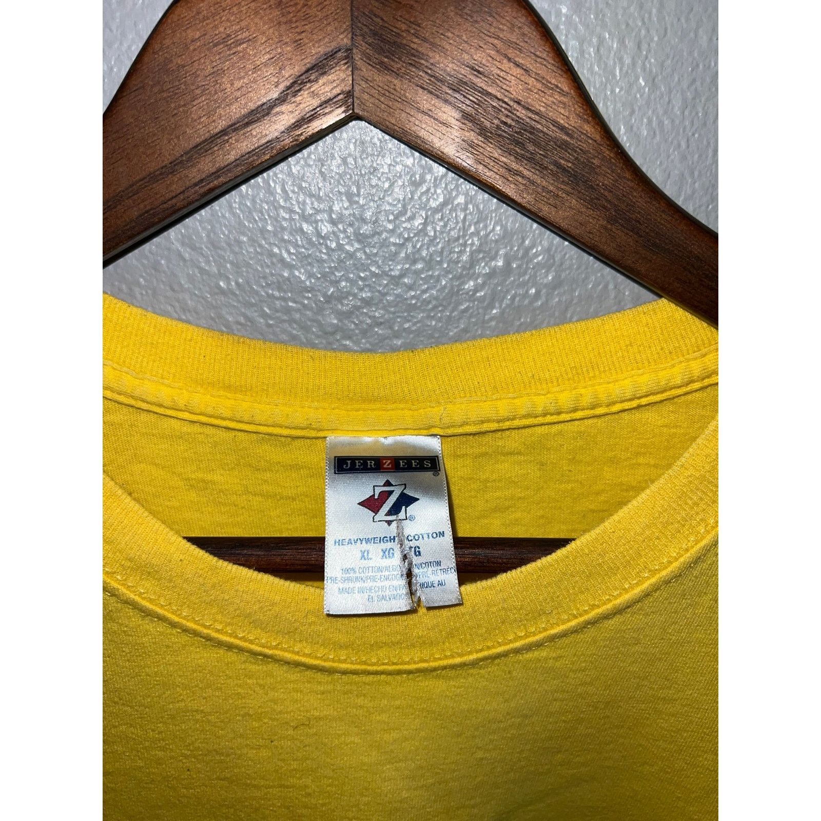 Jerzees Y2K Jerzees Heavyweight Cotton Yellow Blank Shirt XL Size US XL / EU 56 / 4 - 6 Thumbnail