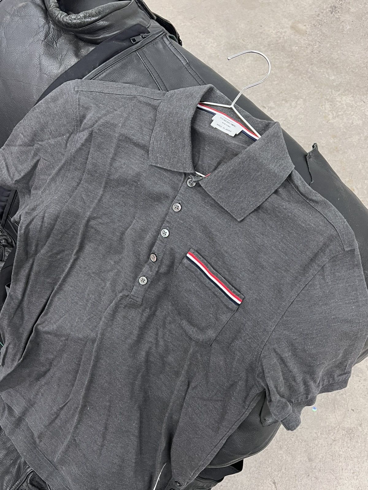 Thom Browne Thom Browne Grey Polo Size US M / EU 48-50 / 2 - 5 Thumbnail