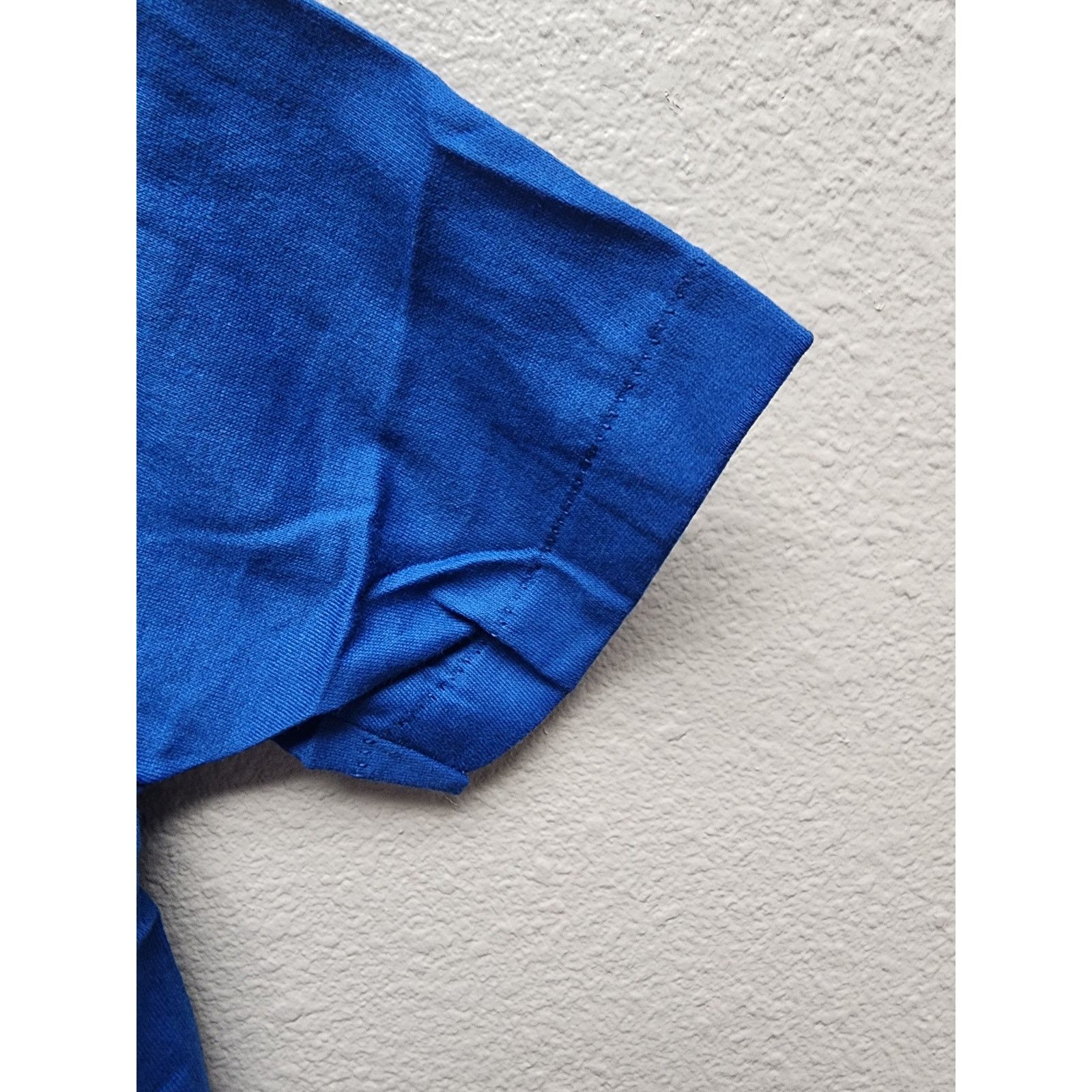 Other 80s Vintage Blue Cropped T-Shirt Sportswear Made in USA XS Size XS / US 0-2 / IT 36-38 - 4 Thumbnail