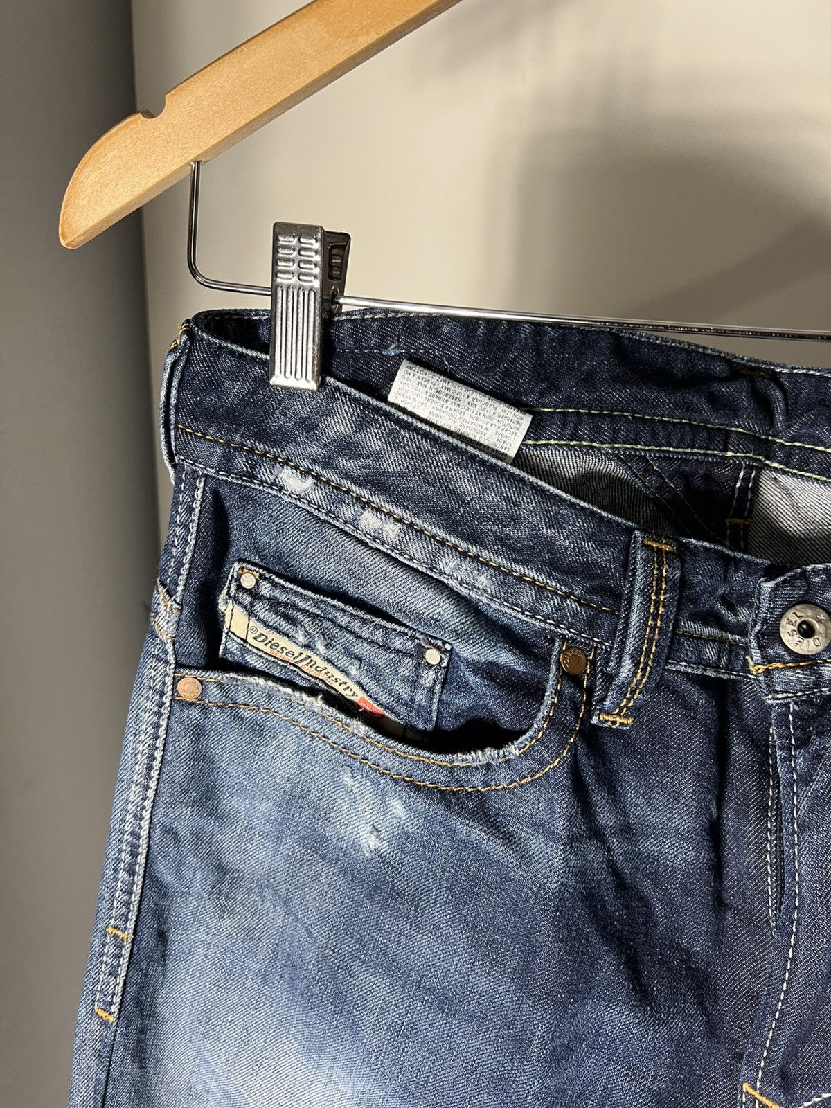 Diesel VINTAGE DIESEL INDUSTRY DENIM DIVISION JEANS CASUAL Y2K 90s Size US 30 / EU 46 - 10 Thumbnail