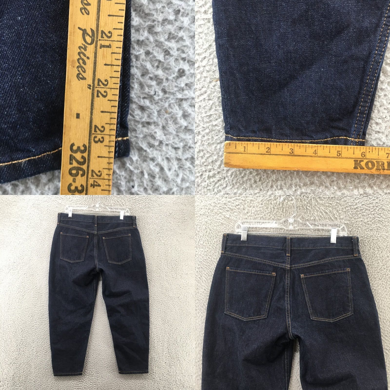 Old Navy Old Navy Jeans Womens 8 Petite Slouchy Taper Blue Dark Wash 34x23.5 Regular 100% Cotton Jeans Size 30" / US 8 / IT 44 - 8 Thumbnail