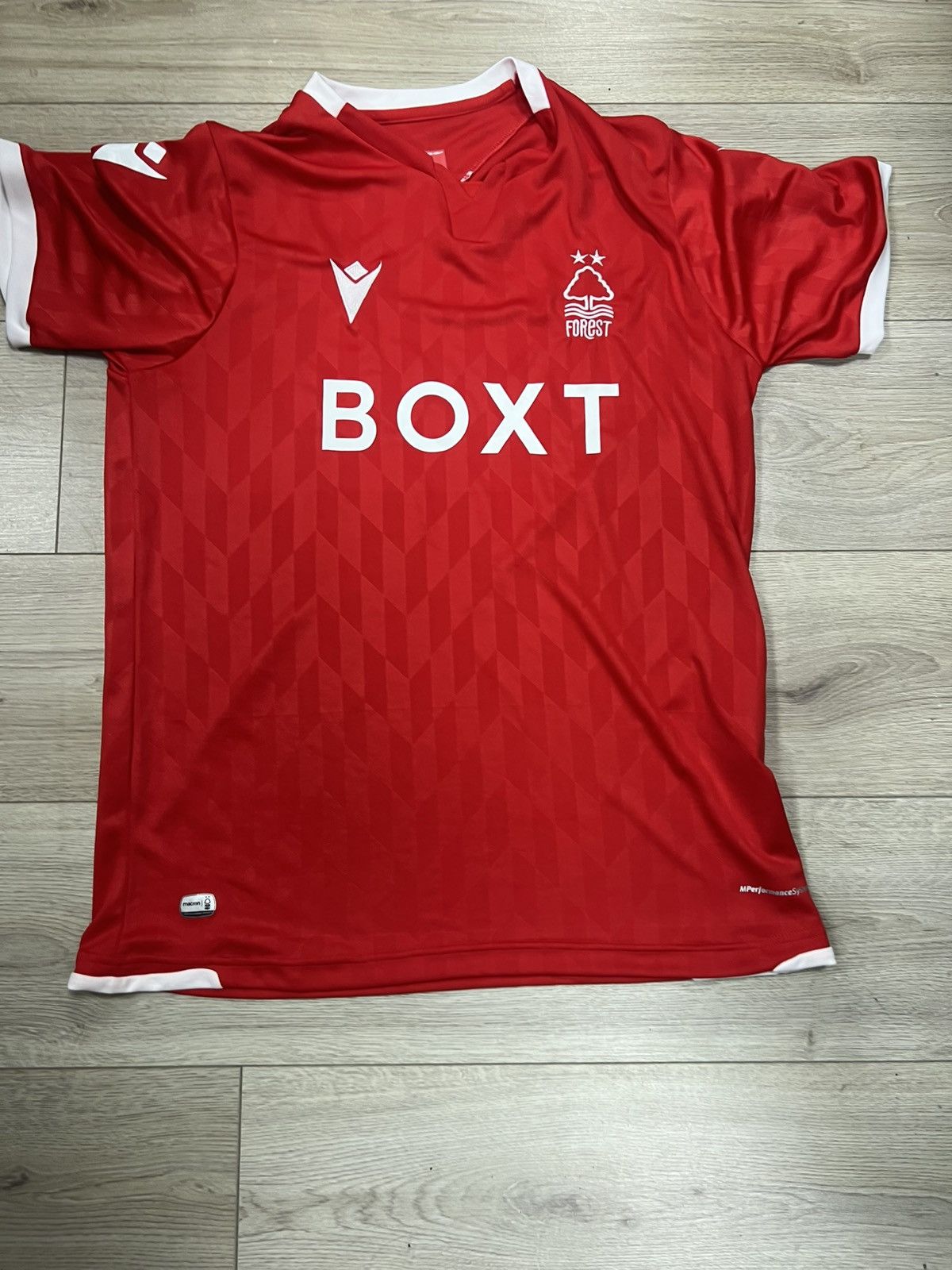 Macron Official Nottingham Forest football kit by Macron ❤️🌲 Size US XL / EU 56 / 4 - 2 Thumbnail