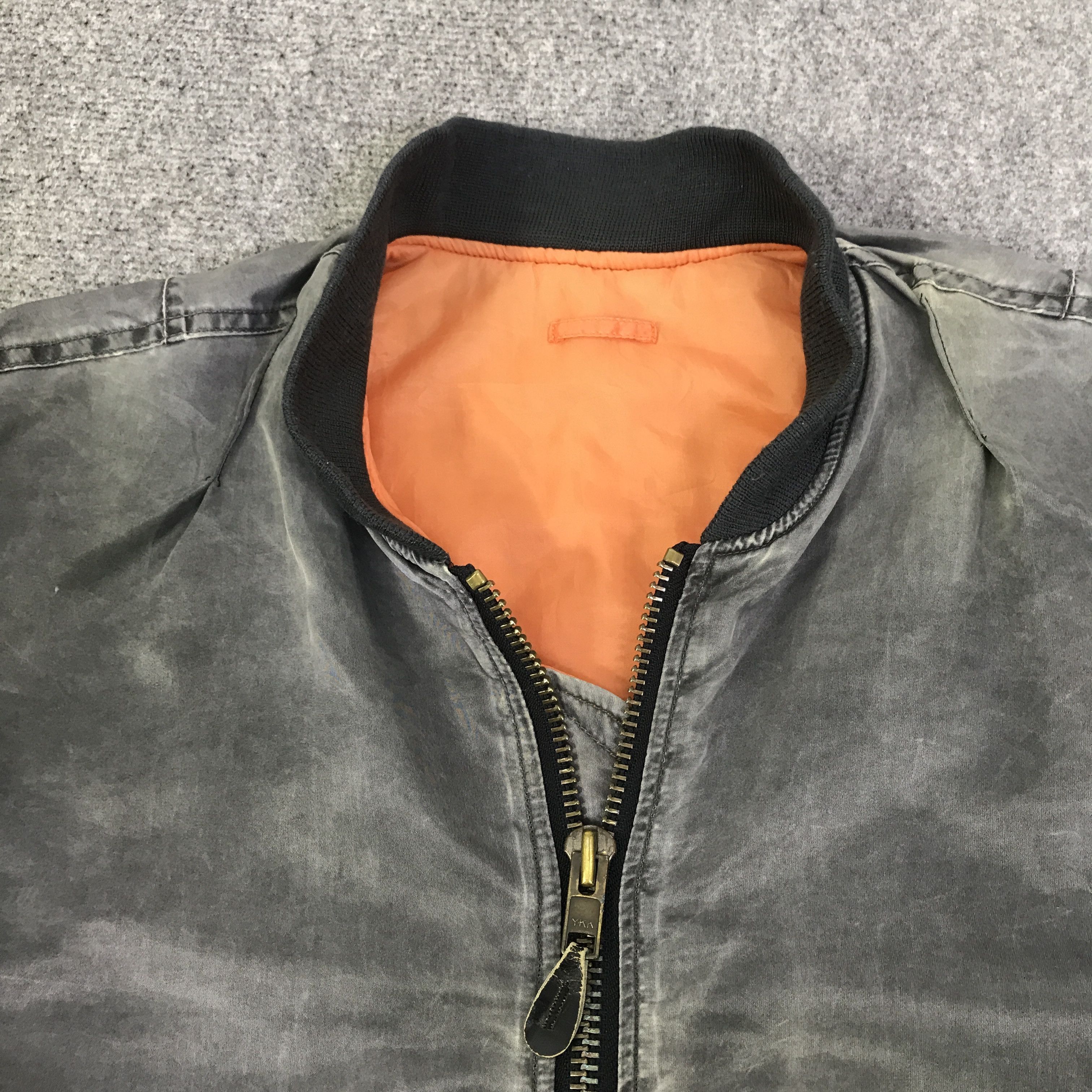 Japanese Brand Japanese bombers black faded jacket K94B17 Size US L / EU 52-54 / 3 - 5 Thumbnail