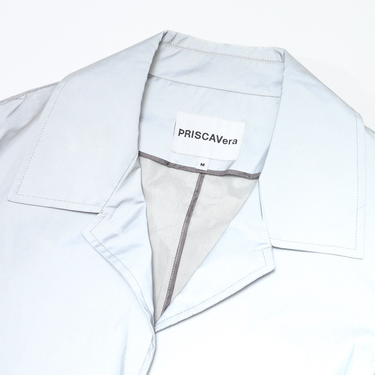 PRISCAVera Priscavera New York Full Reflective Rain Coat Jacket Rare Size M / US 6-8 / IT 42-44 - 6 Thumbnail