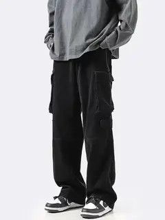 VIBE Black High Street Vintage Loose Casual Pants Size US 32 / EU 48 - 6 Thumbnail