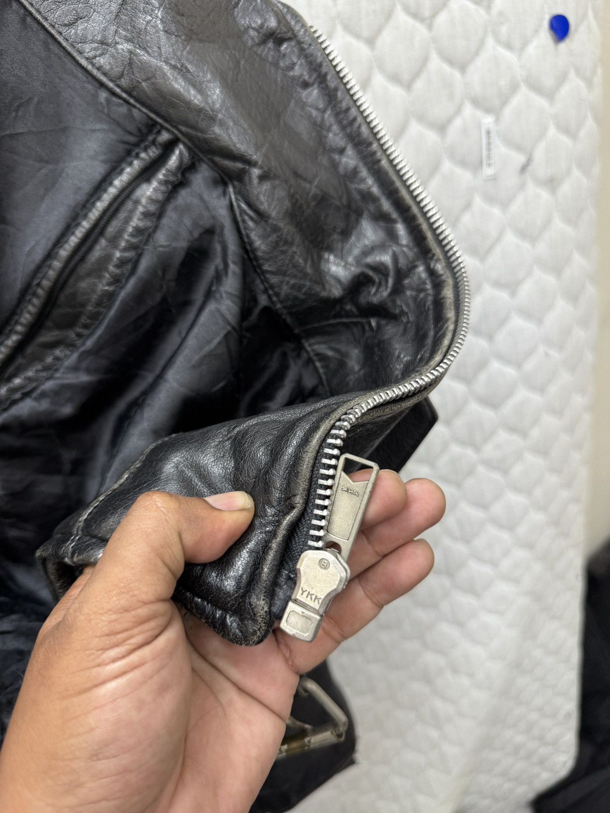 Genuine Leather 🔥🔥🔥ARCHIVE VINTAGE GRENADIERS DOUBLE COLLAR LEATHER JACKET Size US M / EU 48-50 / 2 - 14 Thumbnail
