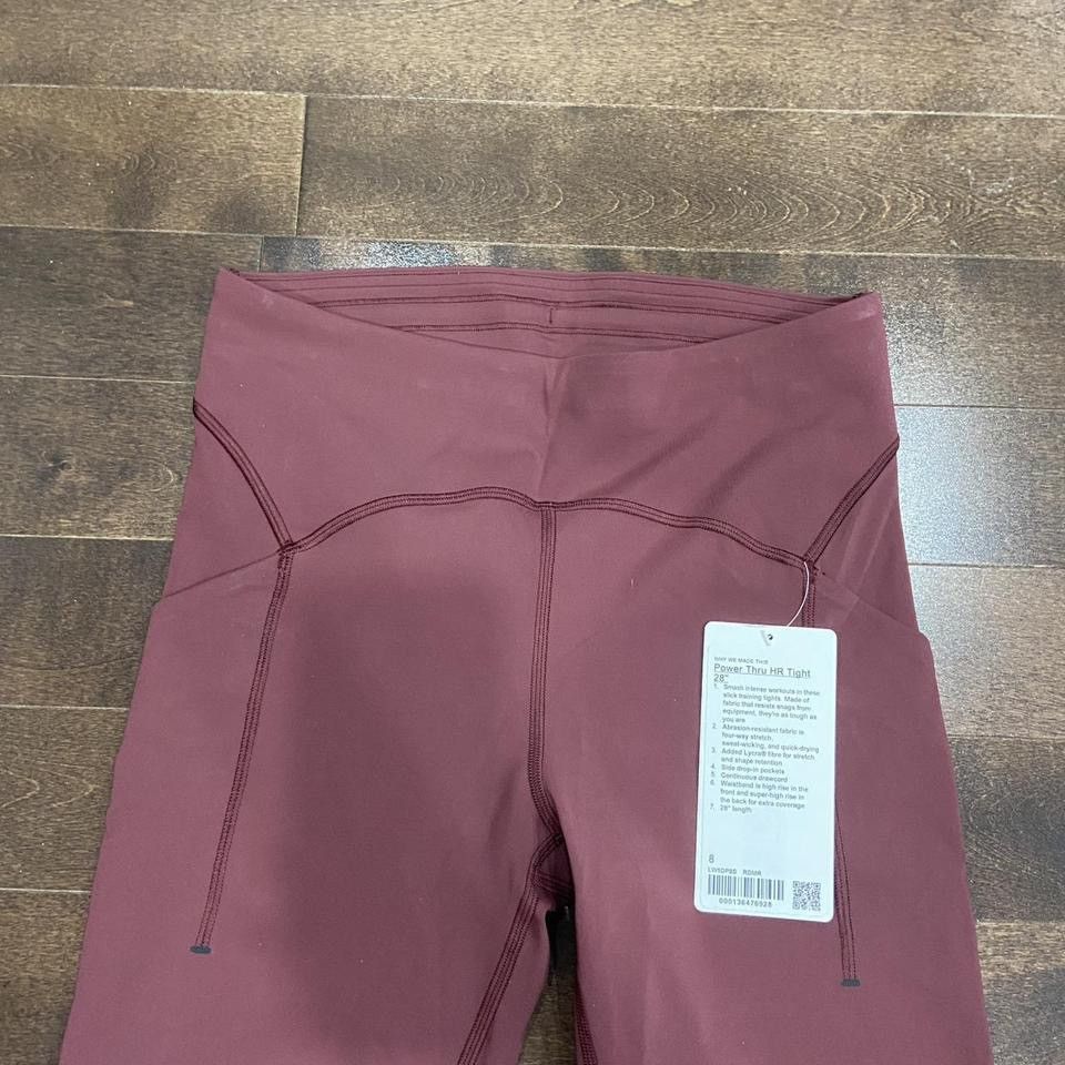 Lululemon Lululemon Power Thru Leggings Size 30" / US 8 / IT 44 - 4 Thumbnail