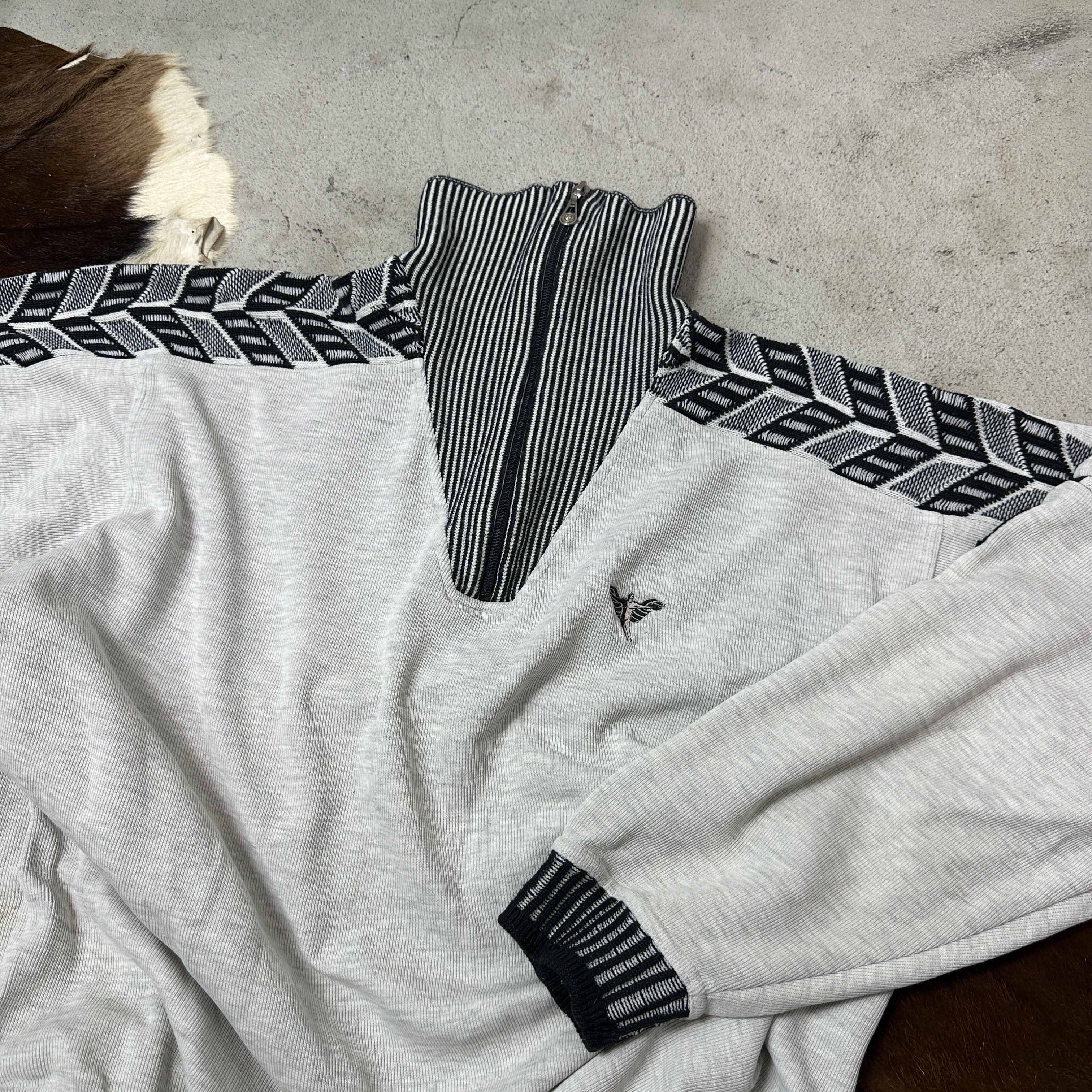 Carlo Colucci Vintage Cottage Carlo Colucci Quarter Zip Sweater Y2K Size US L / EU 52-54 / 3 - 6 Thumbnail