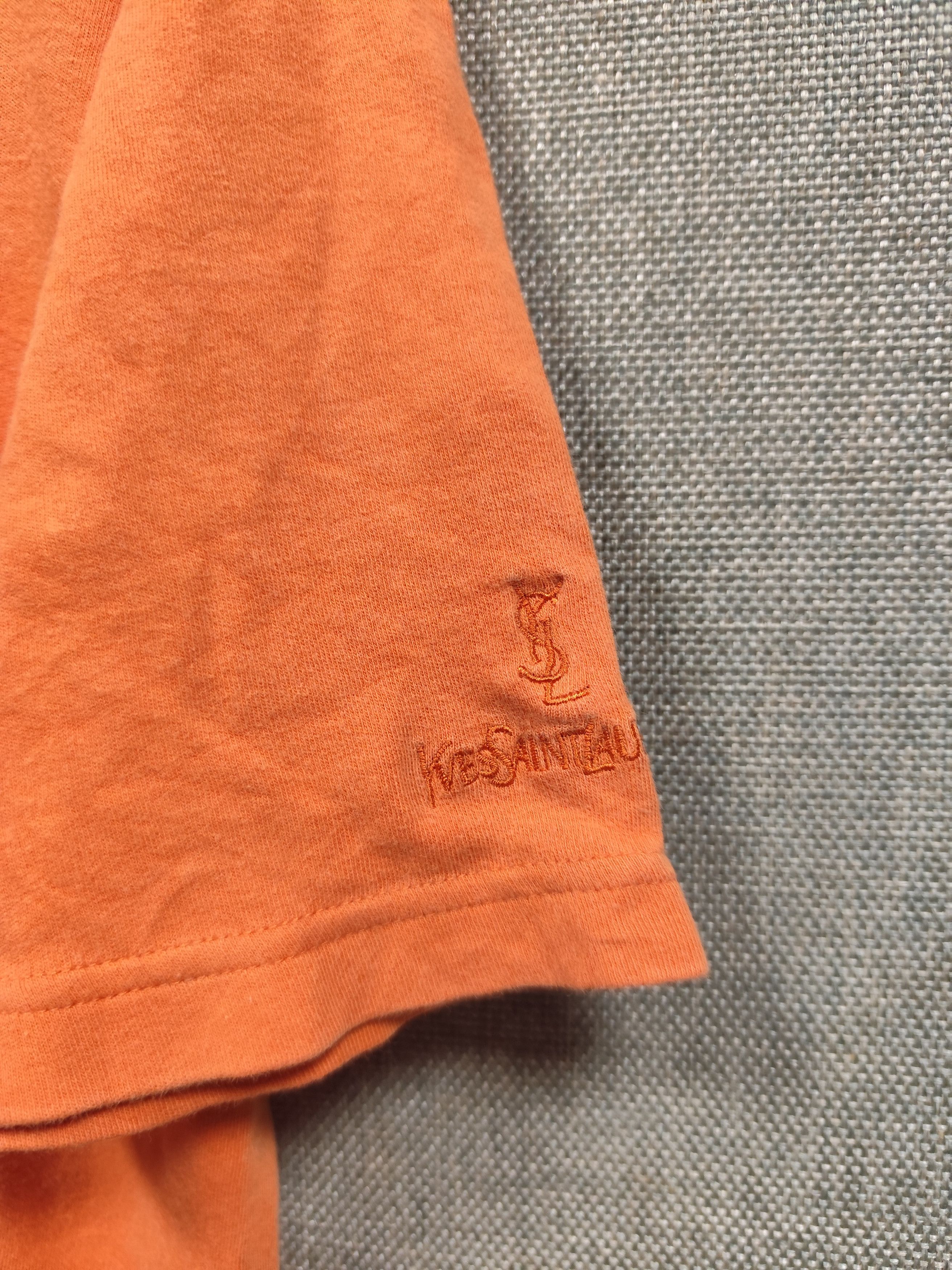 Yves Saint Laurent t shirt ysl pour homme logo embroidery Size US M / EU 48-50 / 2 - 2 Thumbnail