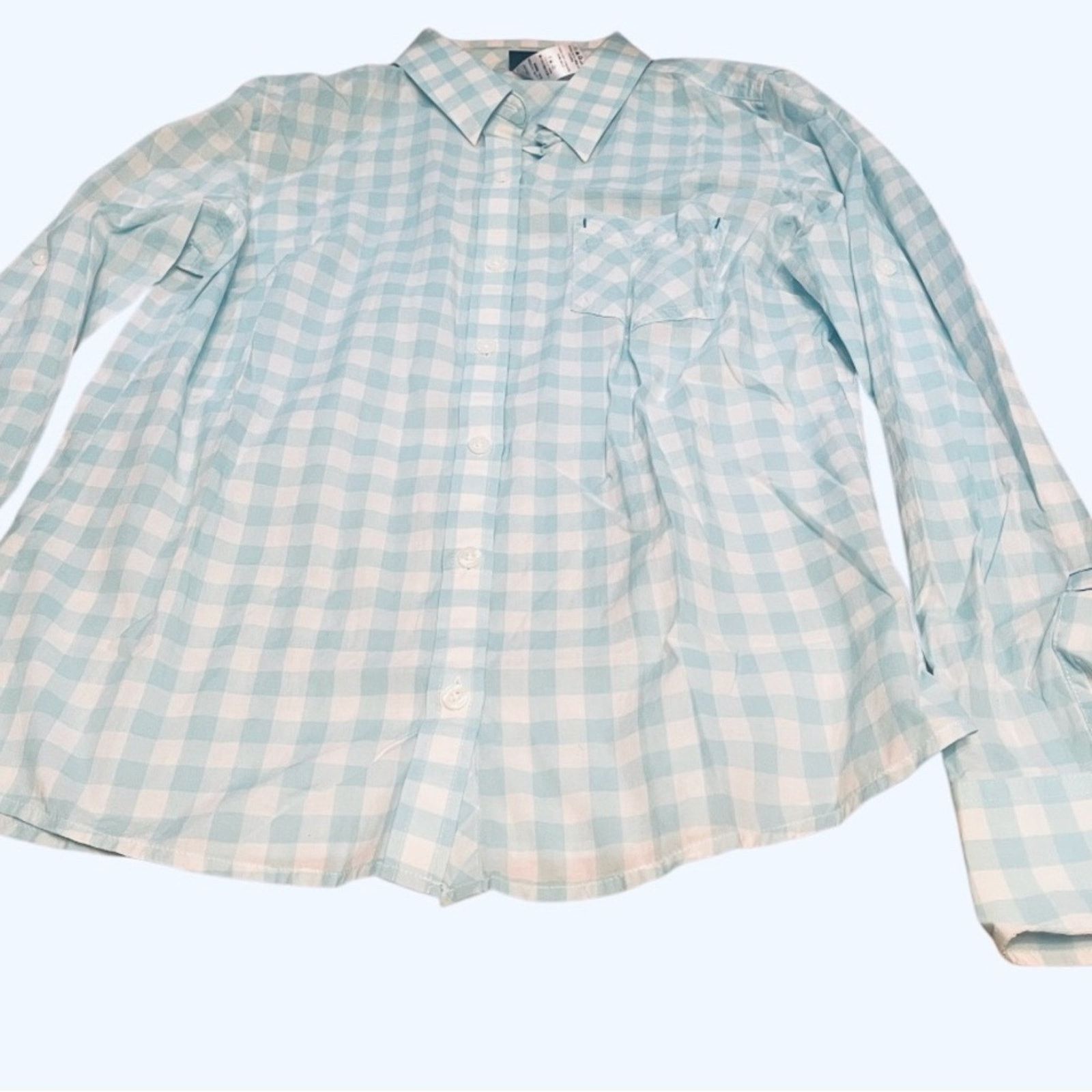 Patagonia Patagonia woman’s green/white plaid 100% cotton shirt, sz 6 Size S / US 4 / IT 40 - 1 Thumbnail