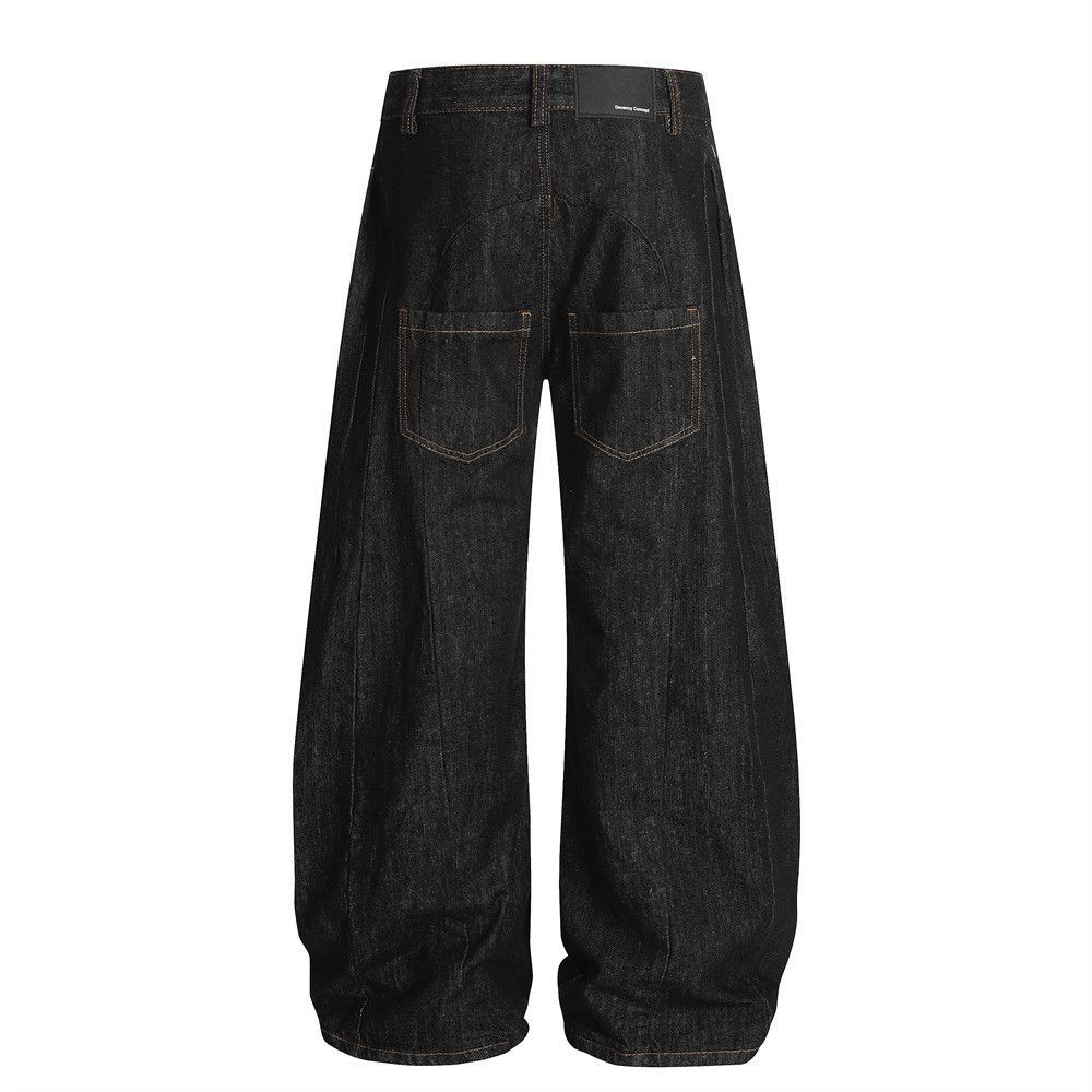 Japanese Brand × Jean Men's casual versatile topstitched scimitar jeans Size US 32 / EU 48 - 3 Thumbnail