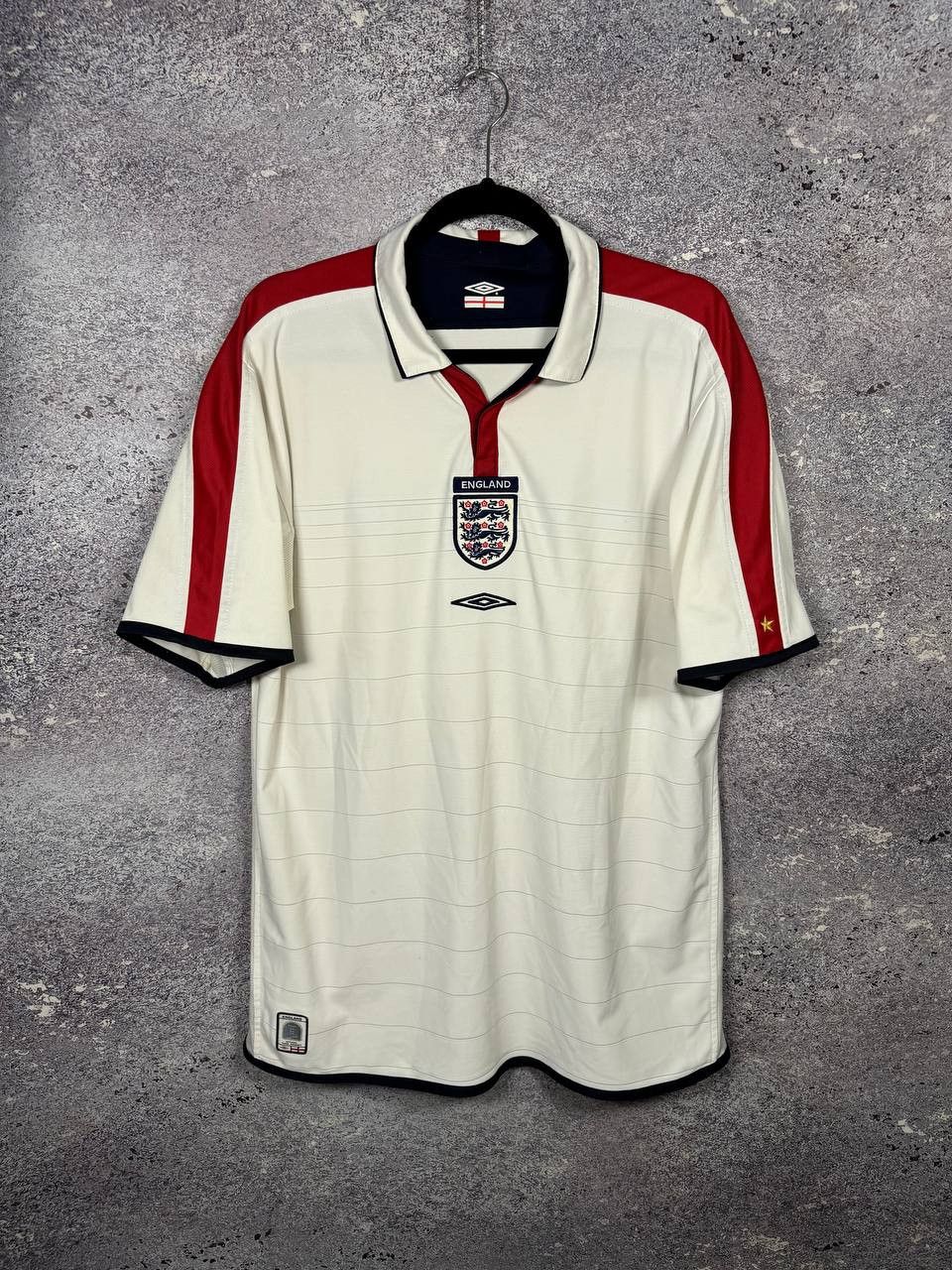 Umbro England National Team 2003 Umbro Soccer Jersey Large Size US L / EU 52-54 / 3 - 1 Thumbnail