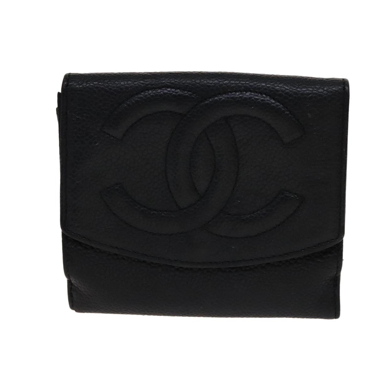 Chanel Chanel Key Case Wallet Caviar Skin Black Pink CC Size ONE SIZE - 2 Thumbnail