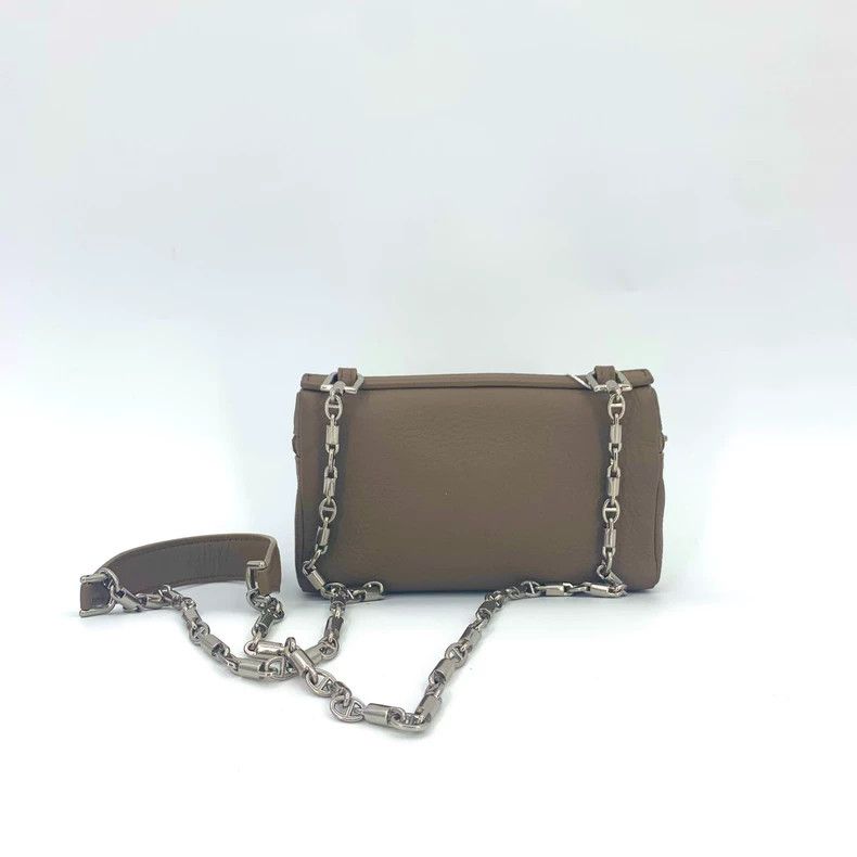 Loro Piana LORO PIANA size os Cafe brown double zipper open cowhide ch Size ONE SIZE - 2 Thumbnail