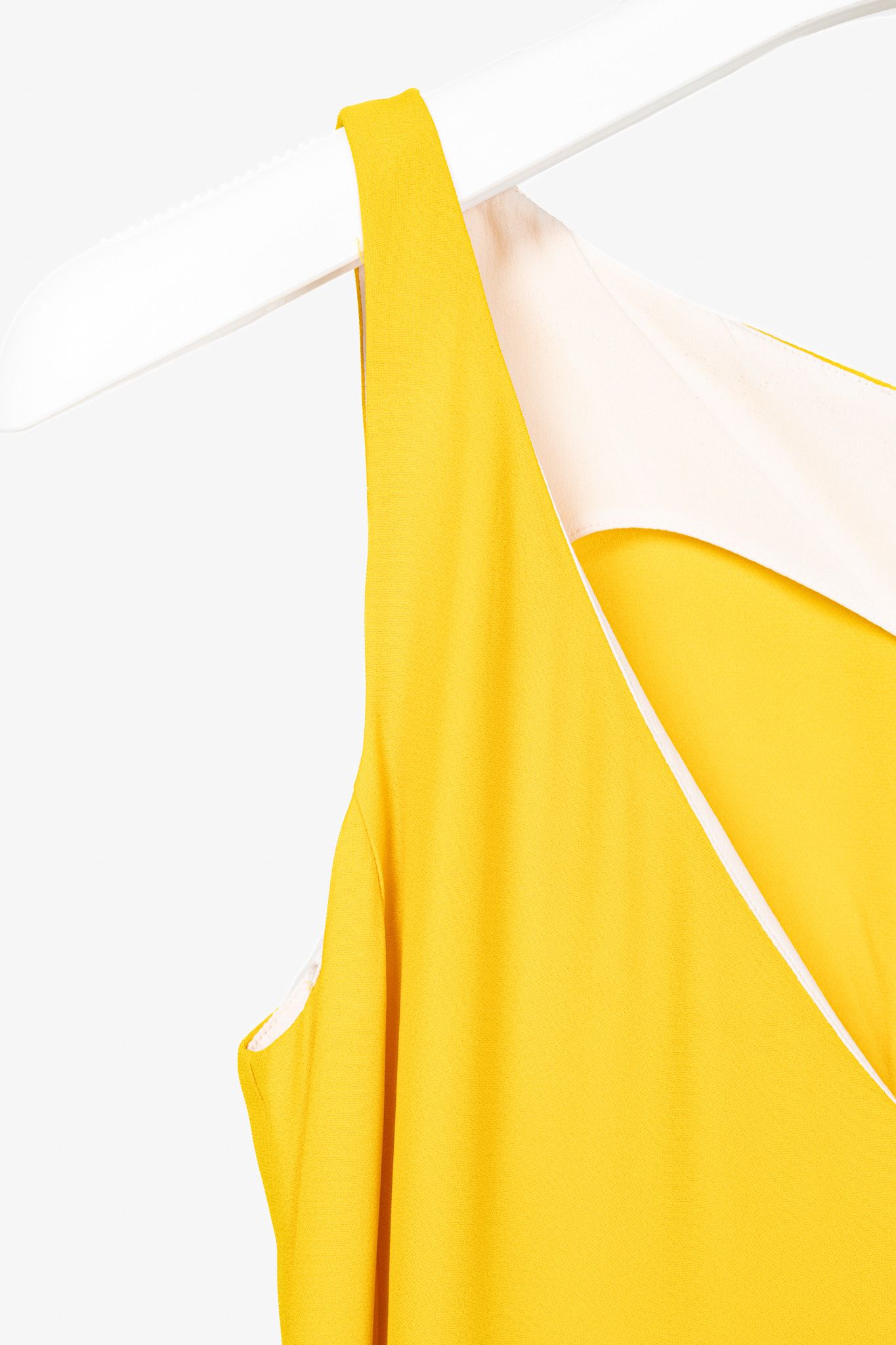 Paul Smith Paul Smith Yellow Crepe Sleeveless Maxi Dress Size S / US 4 / IT 40 - 5 Thumbnail