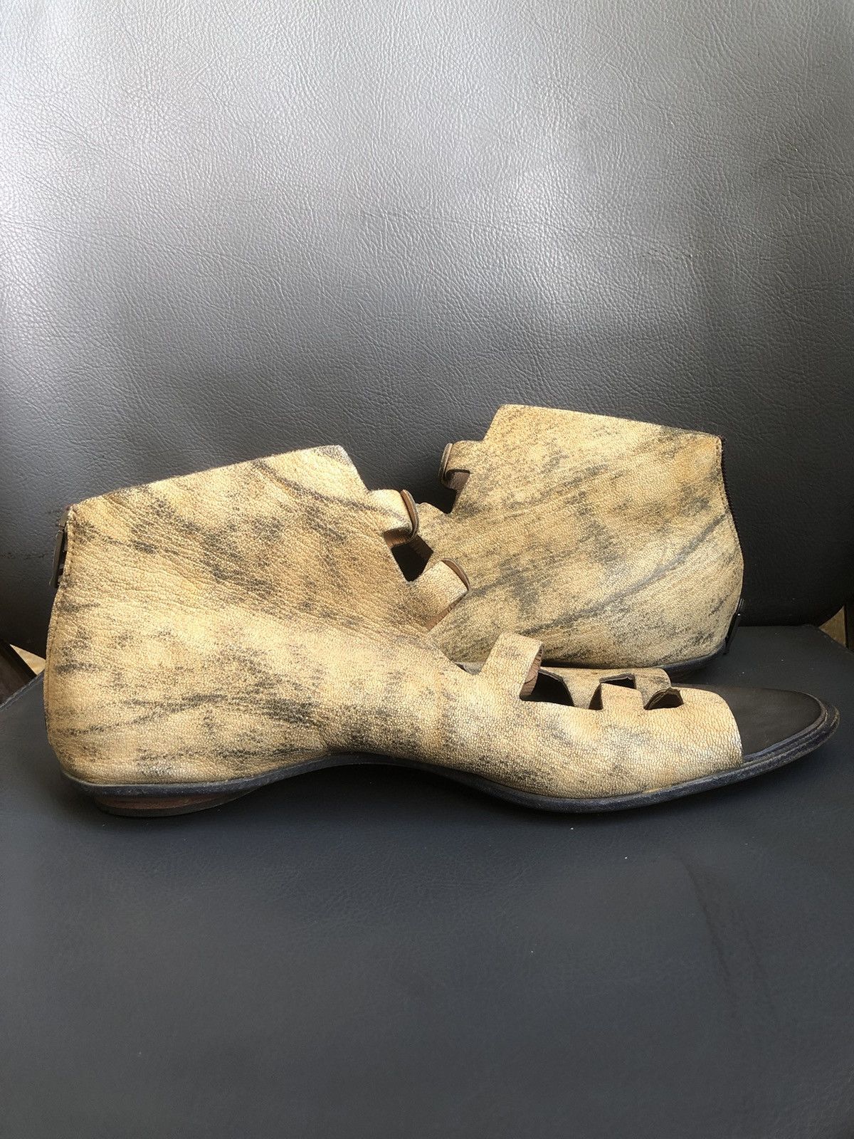 CYDWOQ Cywoq Beige Calfskin Leather Women’s Sandals Sz 41 Made in 🇺🇸 Size US 7.5 / IT 37.5 - 6 Thumbnail