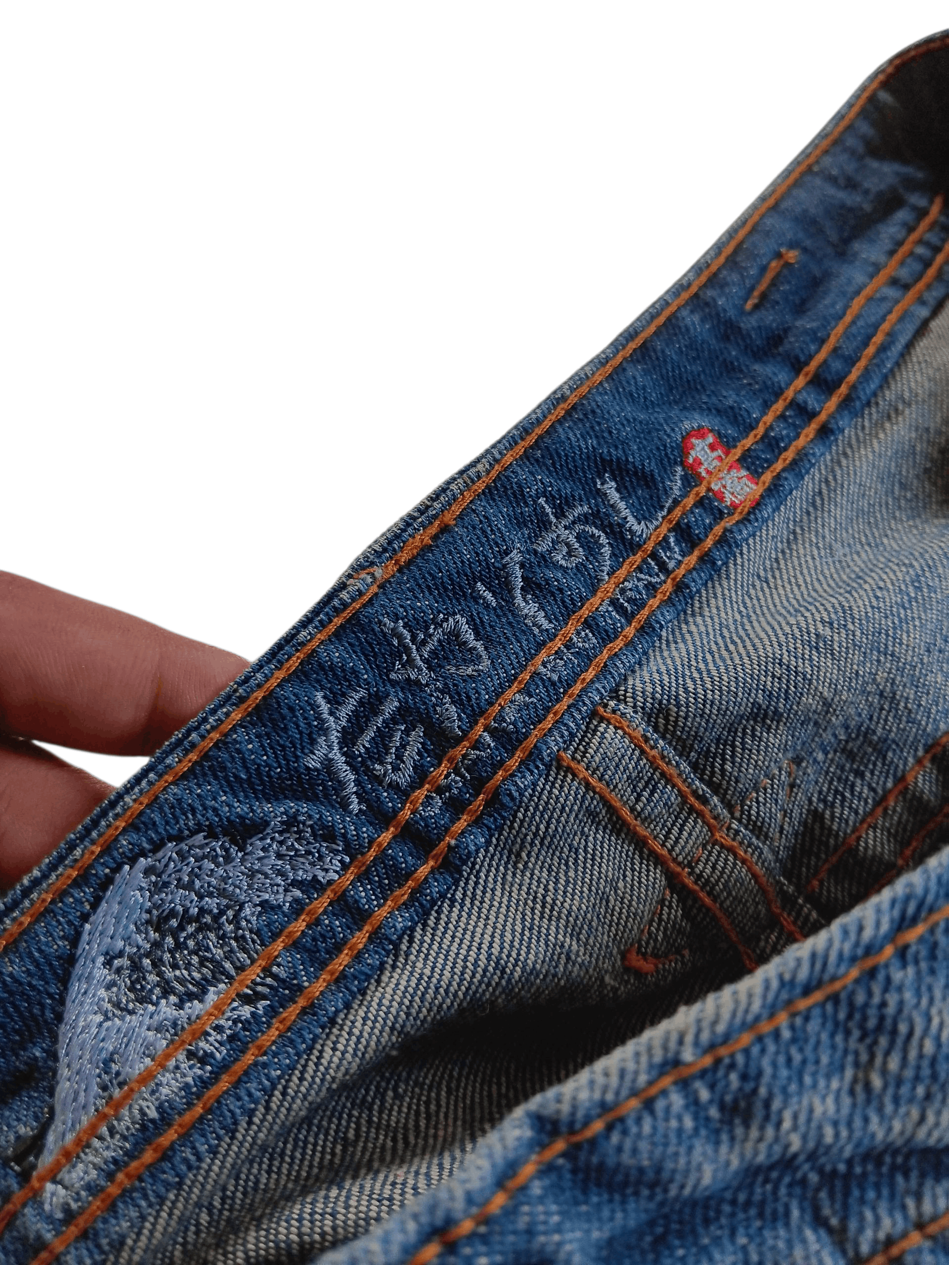 Vintage Big train boro stich flared low rise vintage jeans Size US 28 / EU 44 - 8 Thumbnail