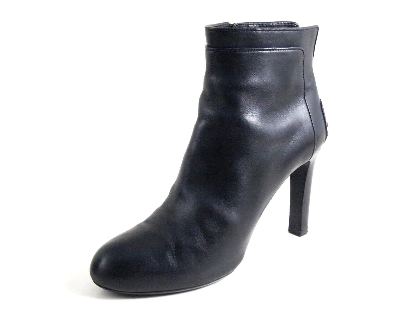 Tod's Tod's High Heel Booties Black Leather Womens US 6 EU 36 Size US 6 / IT 36 - 1 Thumbnail