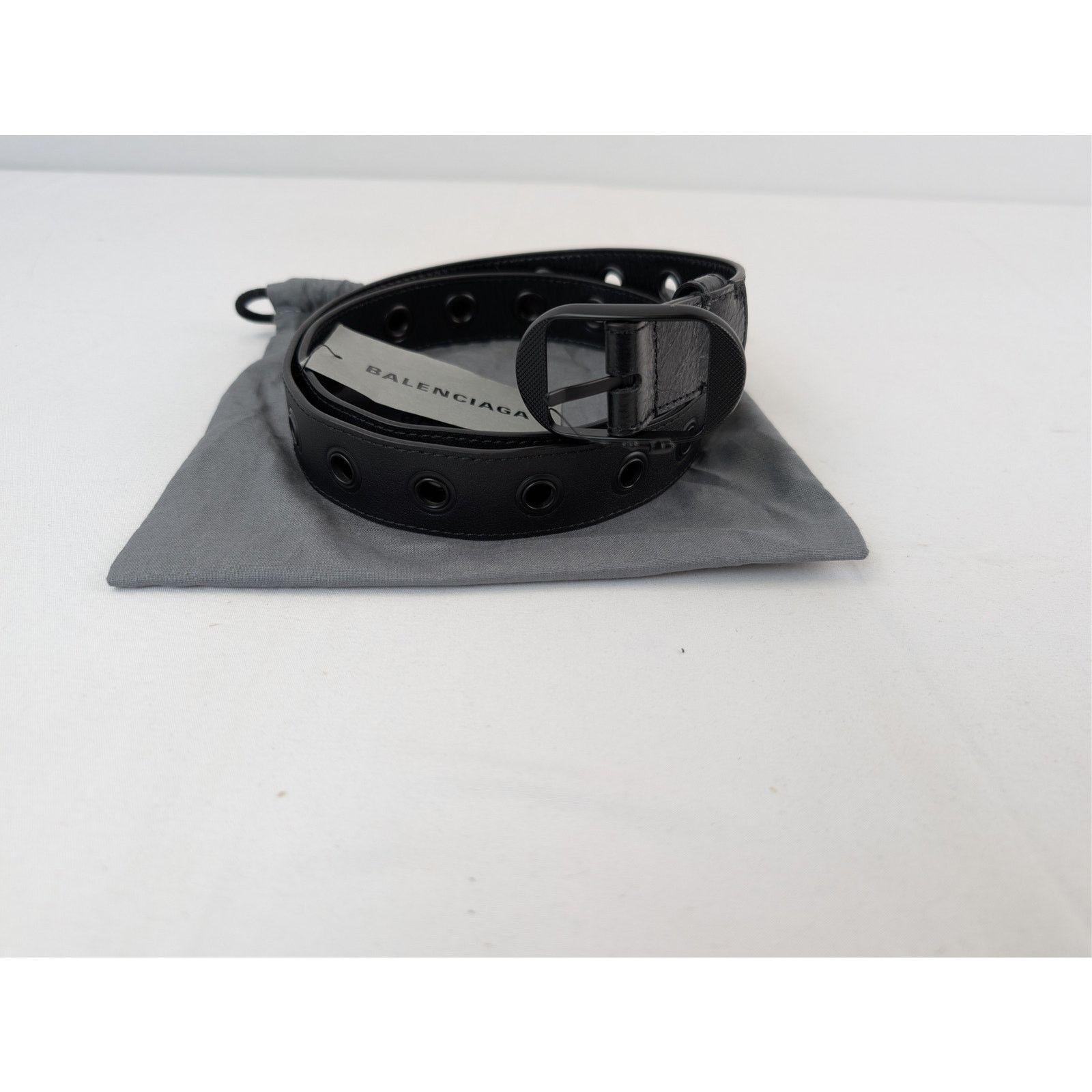 Balenciaga o1rshd1 Size: 85 / Le Cagole Belt 30 in Black Size 34 - 14 Thumbnail