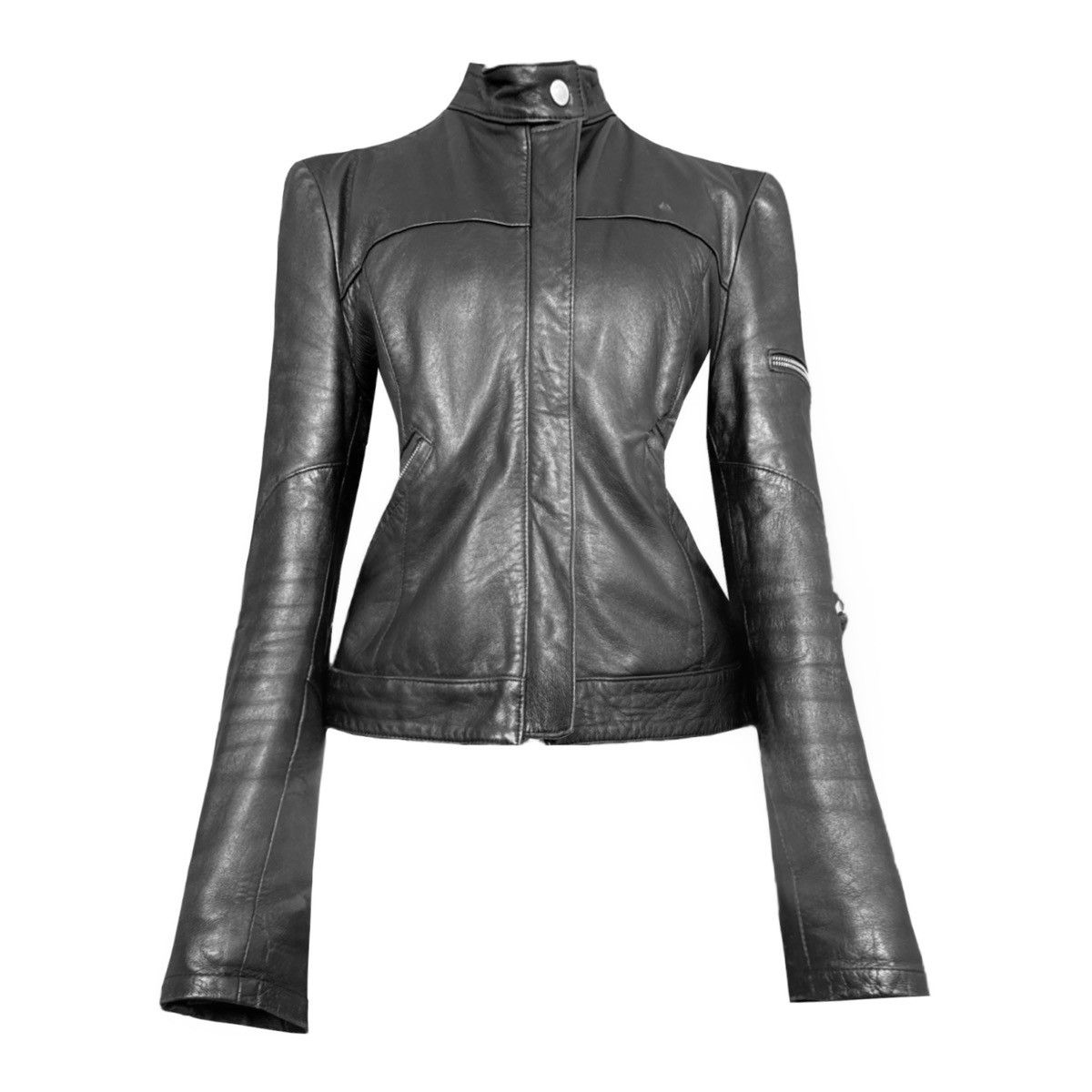 Vintage Amazing leather avant-garde distressed jacket Size M / US 6-8 / IT 42-44 - 2 Thumbnail
