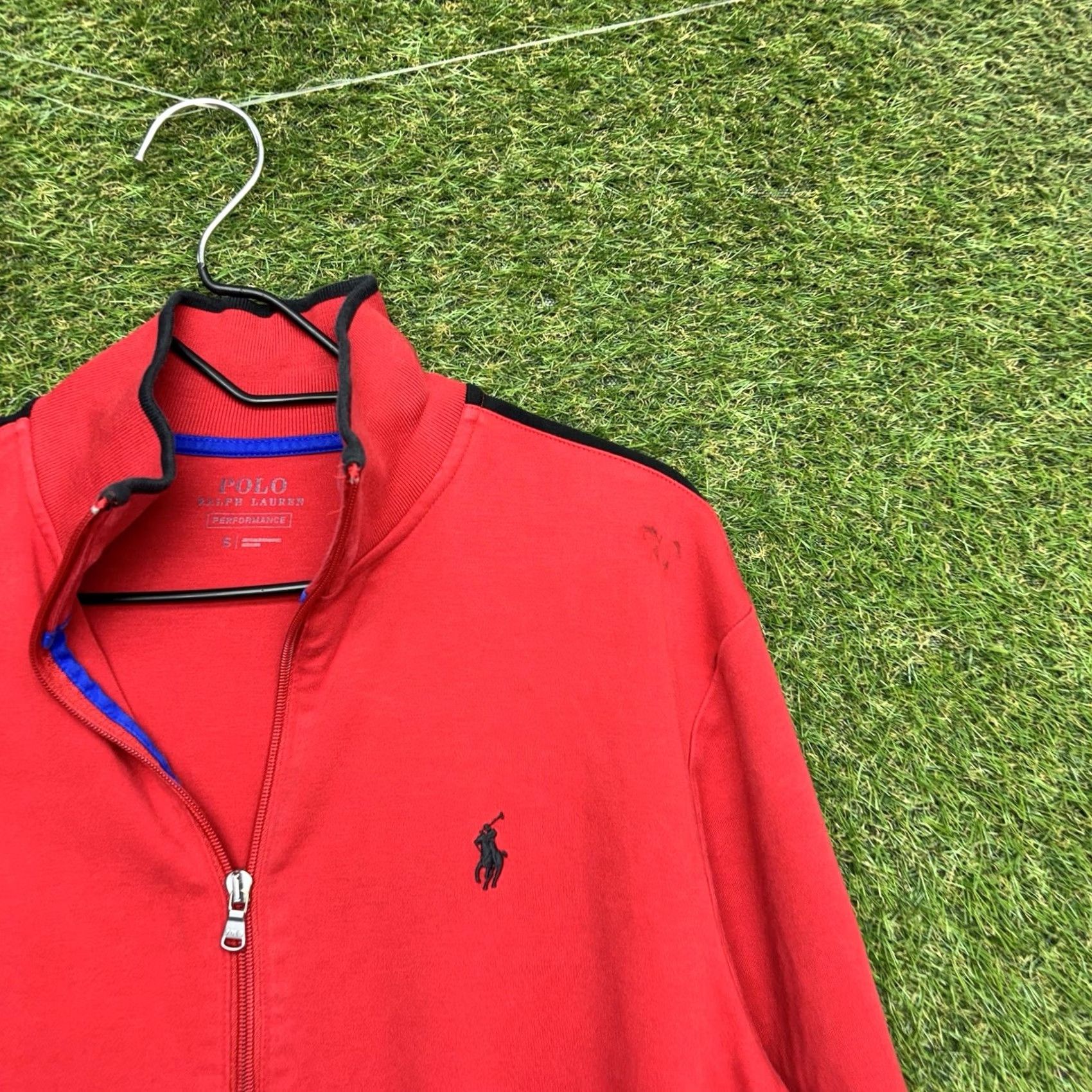 Polo Ralph Lauren Polo Ralph Lauren Performance Track Jacket Mens Small Full Zip Red Activewear Size US S / EU 44-46 / 1 - 3 Thumbnail