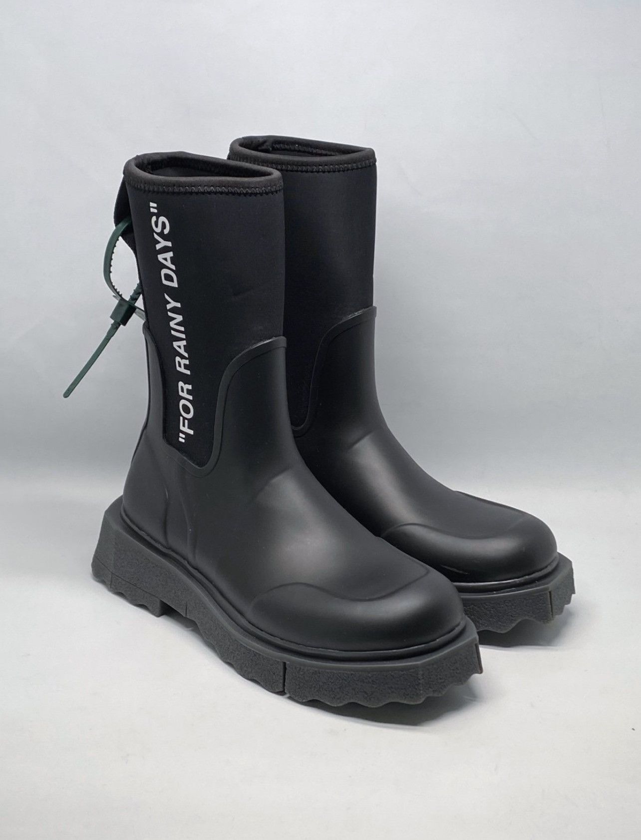 Off-White Off-White Sponge Rubber Rain Boots size 41 Size US 11 / IT 41 - 1 Thumbnail