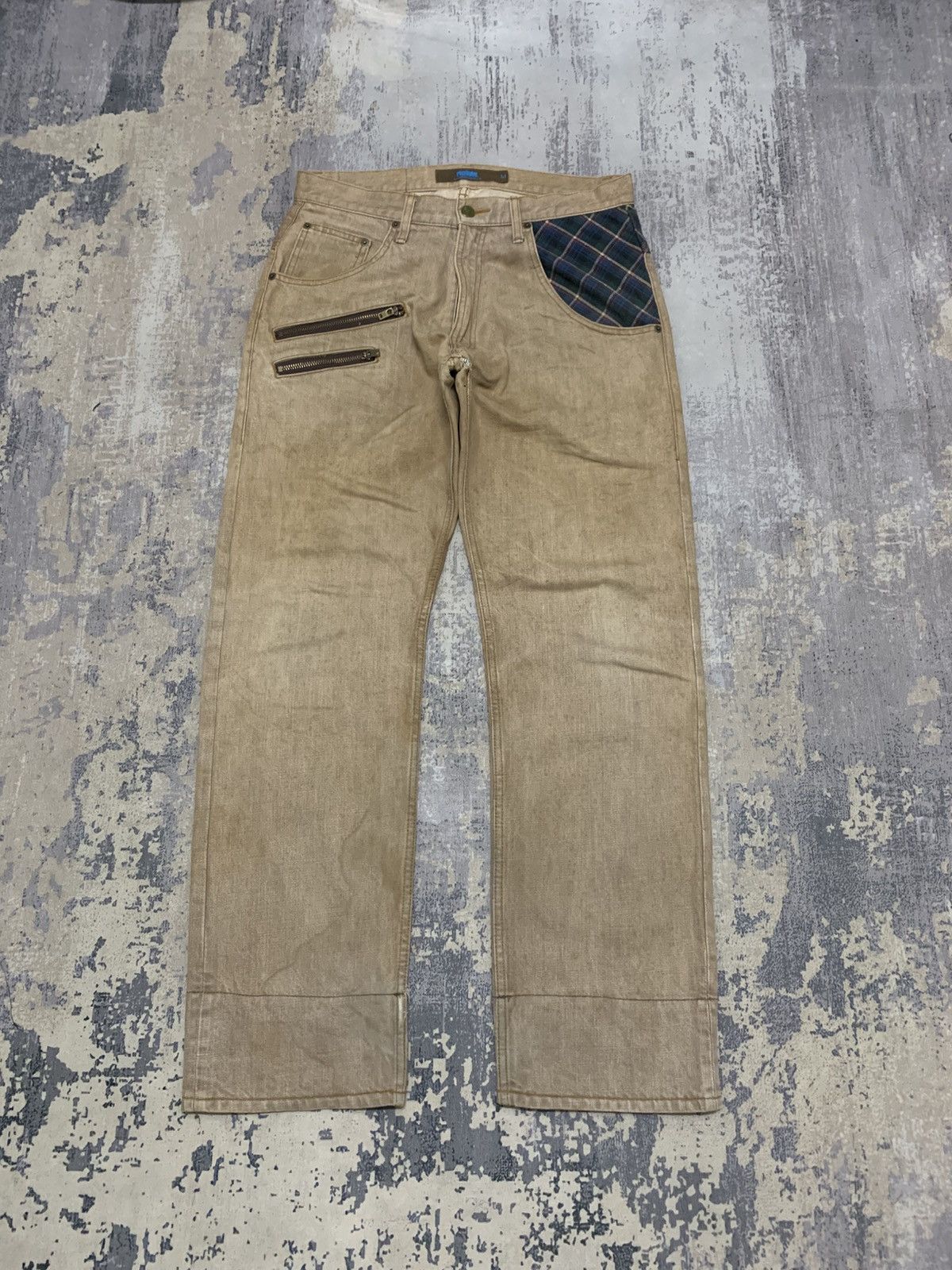 Japanese Brand Japanese Brand PROGRAM Buckle Back Jeans Size US 32 / EU 48 - 1 Thumbnail