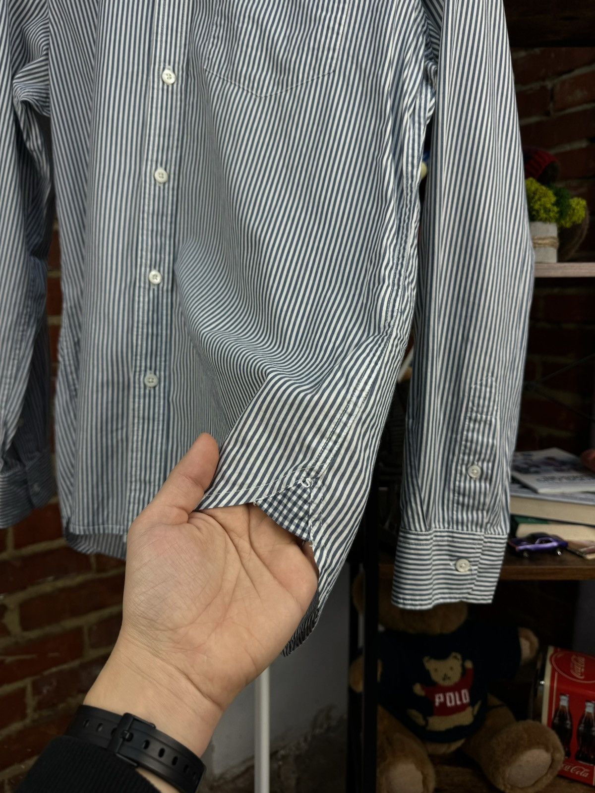 Woolrich Woolen Mills WOOLRICH Striped Pockets Casual Long Sleeve Shirt Size US S / EU 44-46 / 1 - 10 Thumbnail