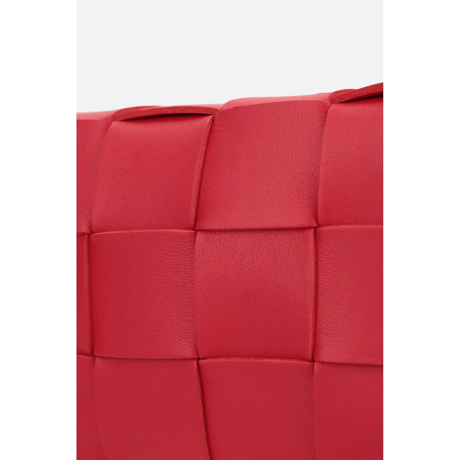 Bottega Veneta BOTTEGA VENETA Cassette Small Red Leather Shoulder Bag New Size ONE SIZE - 4 Thumbnail