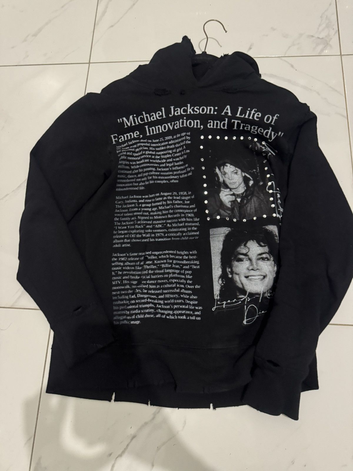 Other Amis Et Fleurs Michael Jackson Hoodie Black Size US M / EU 48-50 / 2 - 3 Thumbnail