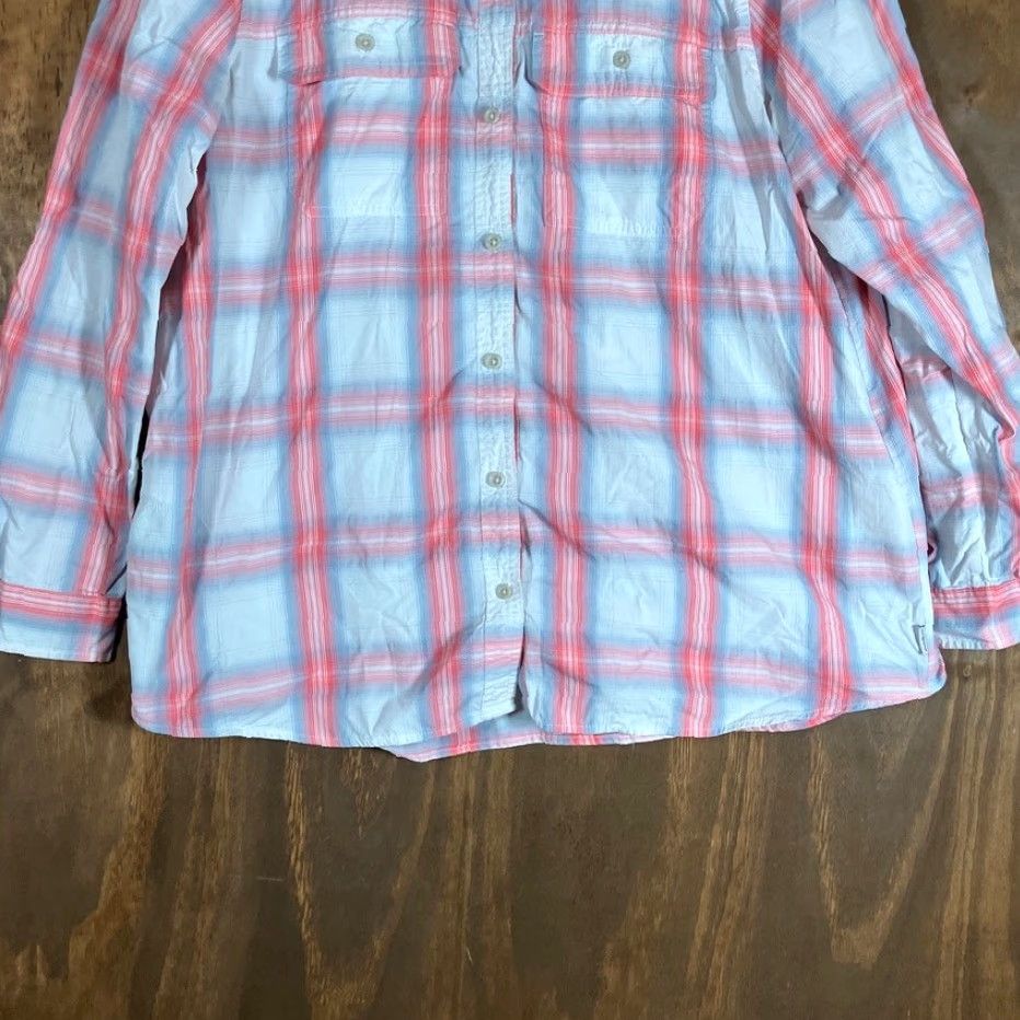 Eddie Bauer VINTAGE Eddie Bauer Womens Shirt Travex Pink Plaid Button Down Classic Fit Stretch XL Size XL / US 12-14 / IT 48-50 - 3 Thumbnail