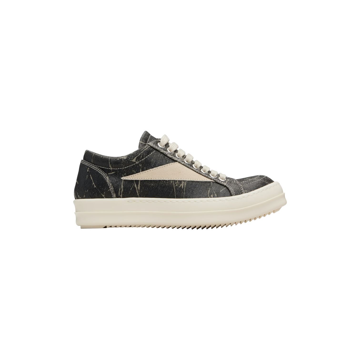 Rick Owens Rick Owens 'DRKSHDW' Black Washed Foil & Milk Sneaker Size US 8 / EU 41 - 1 Preview