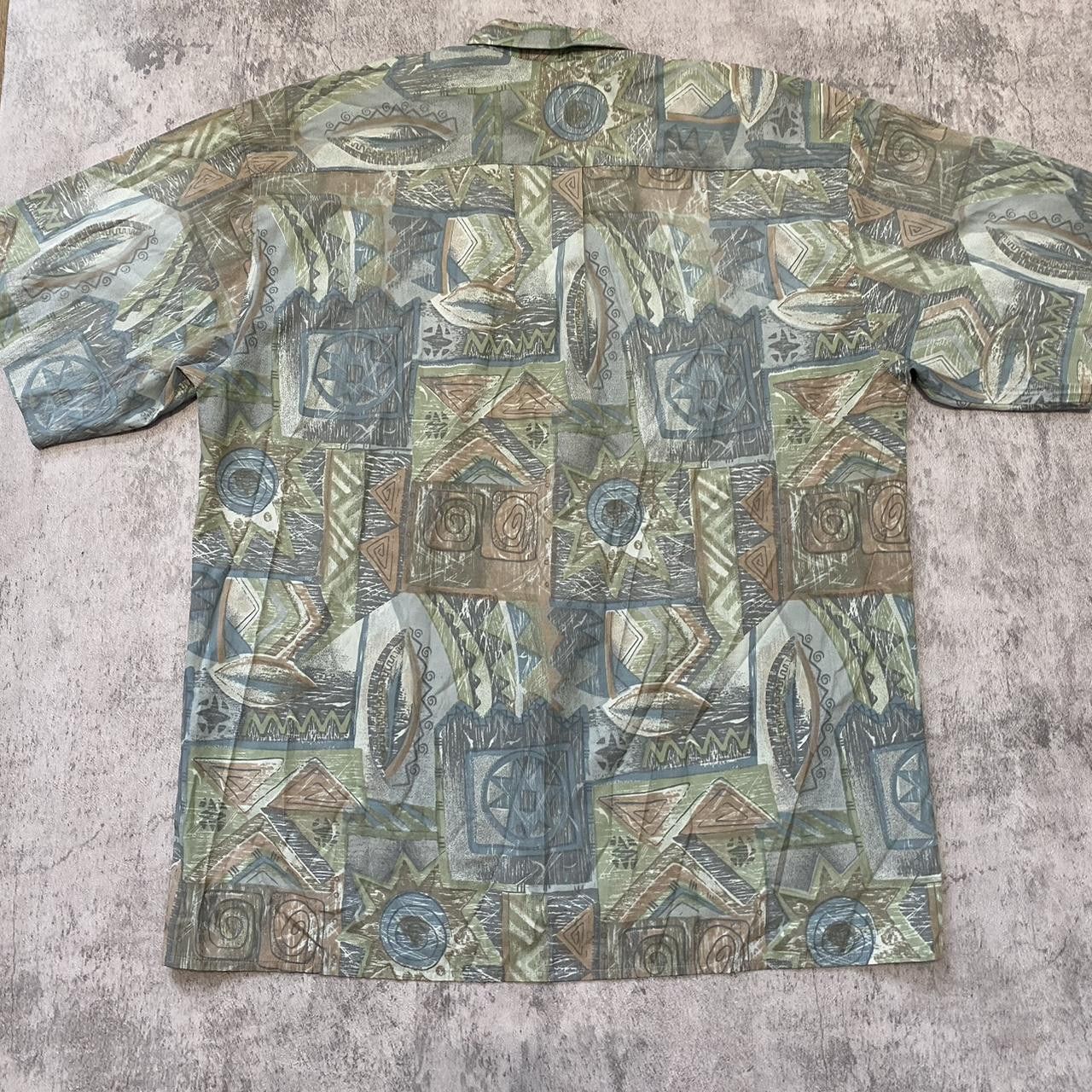 Other Green and grey Hawaiian-style shirt # Size US XL / EU 56 / 4 - 2 Thumbnail