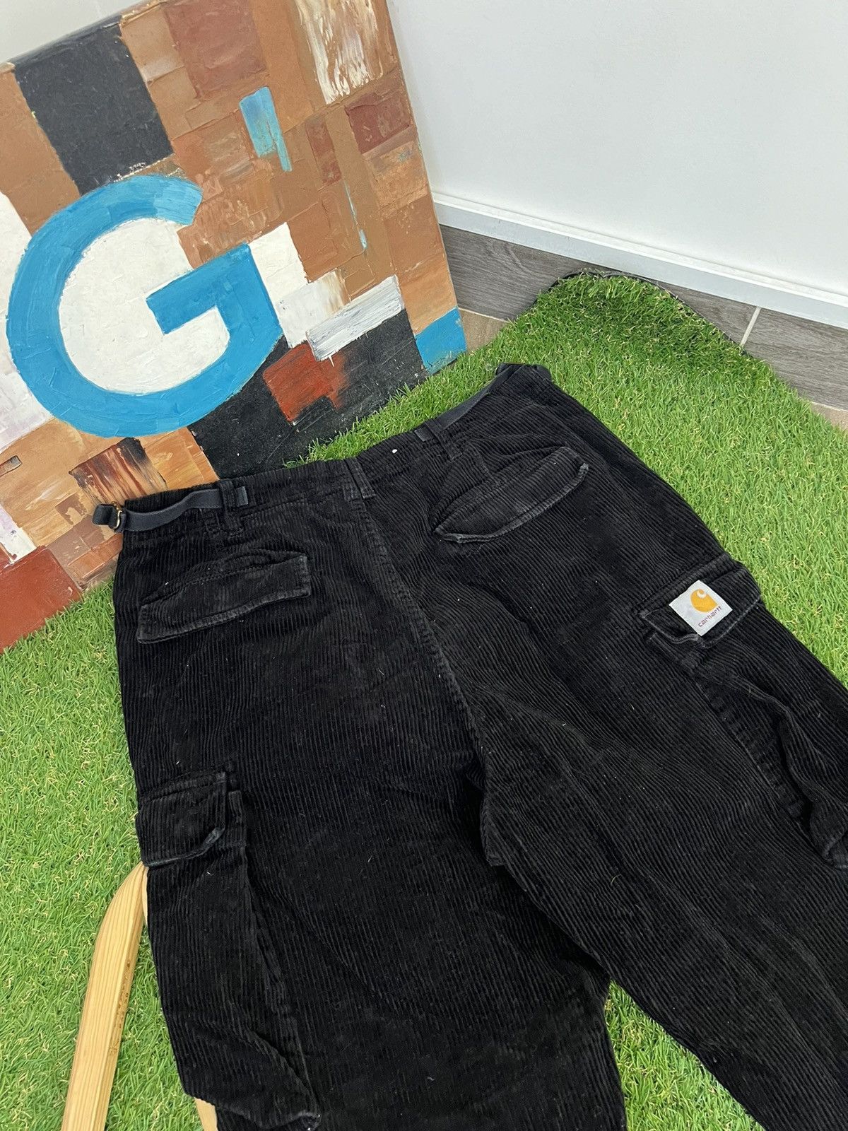 Vintage Carhartt Corduroy Velvet Brown Pants Y2K USA
