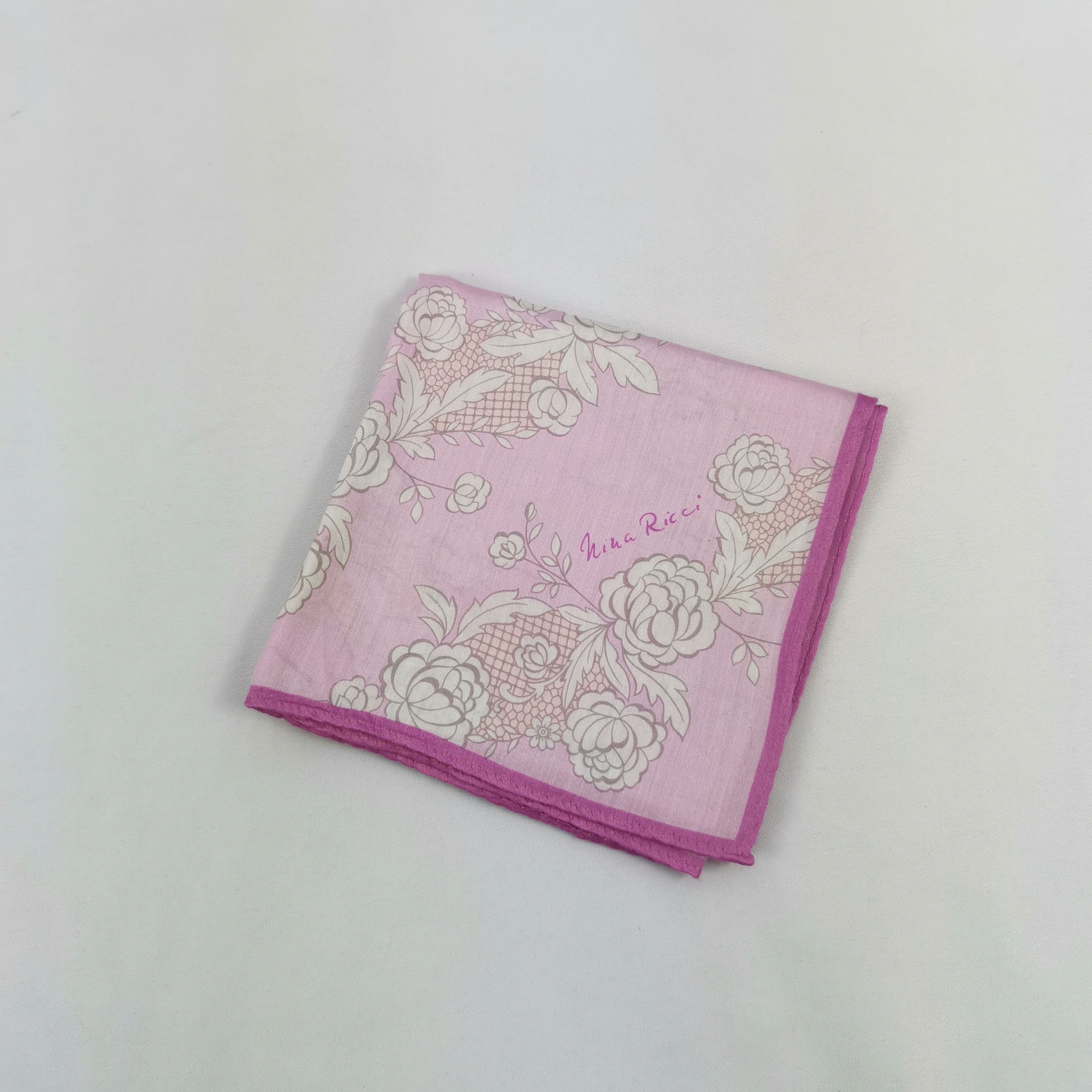Japanese Brand Vintage Nina Ricci Handkerchief Neckerchief Bandana Size ONE SIZE - 4 Thumbnail