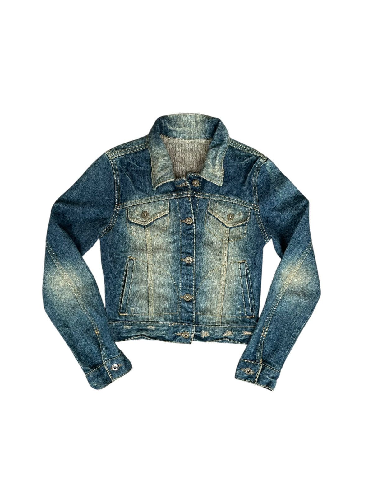 Japanese Brand Avant Garde If Six Was Nine Y2K Vintage Faded Denim Jacket Size US S / EU 44-46 / 1 - 1 Thumbnail