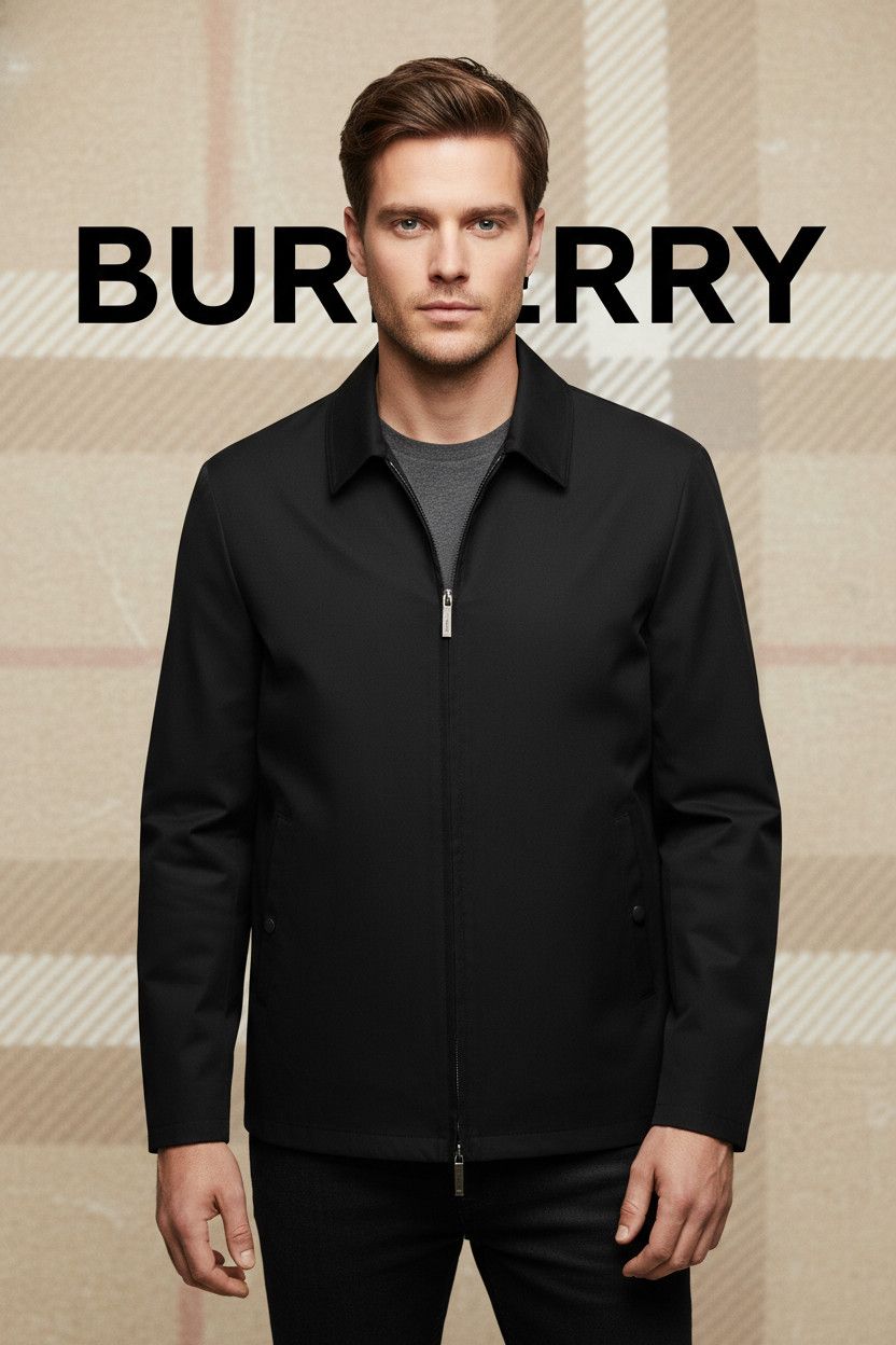 Burberry Burberry zip up black jacket classic size 52it L Size US L / EU 52-54 / 3 - 1 Thumbnail