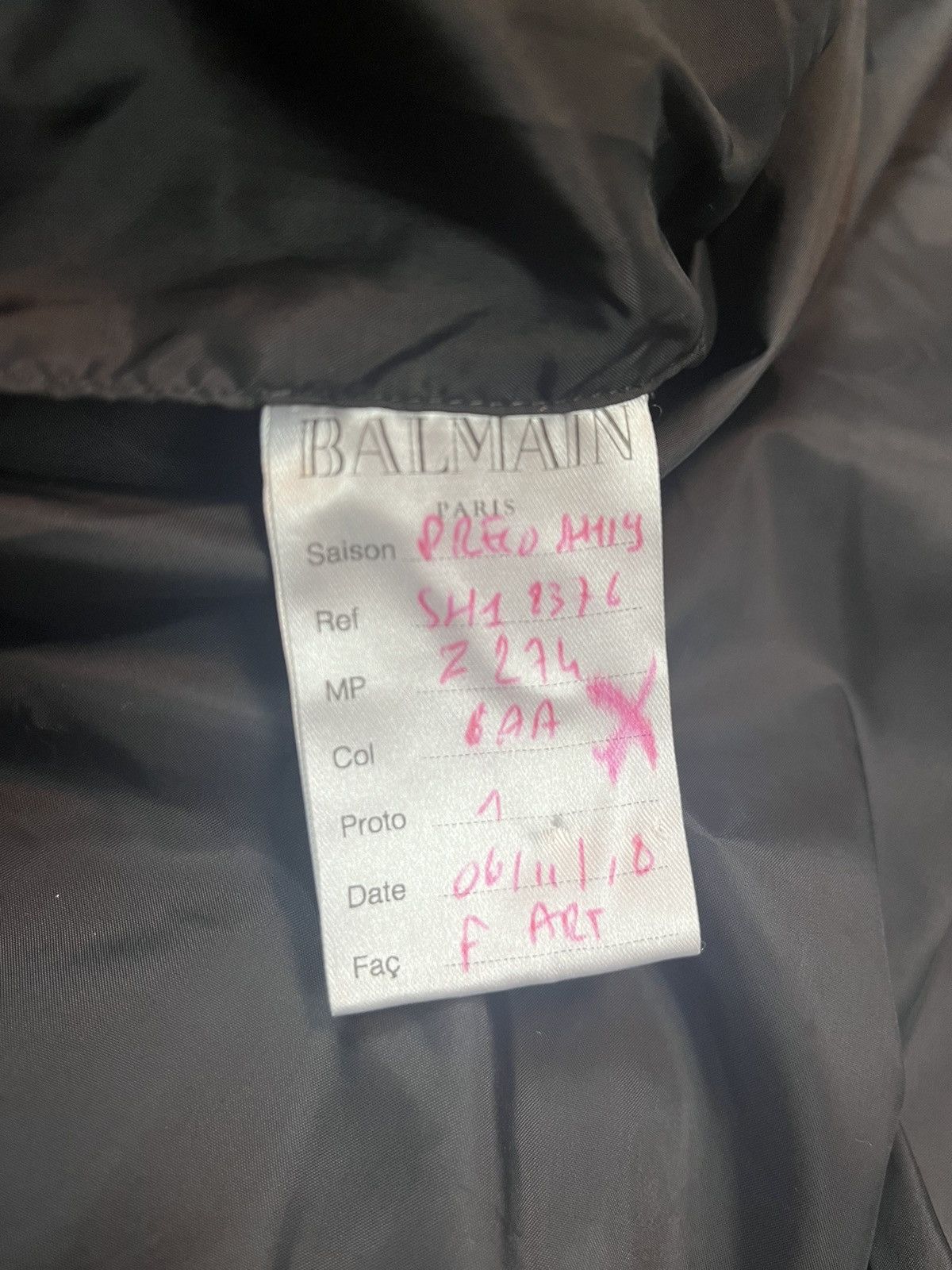 Balmain SAMPLE Balmain biker distressed Puffer jacket Size US M / EU 48-50 / 2 - 7 Thumbnail
